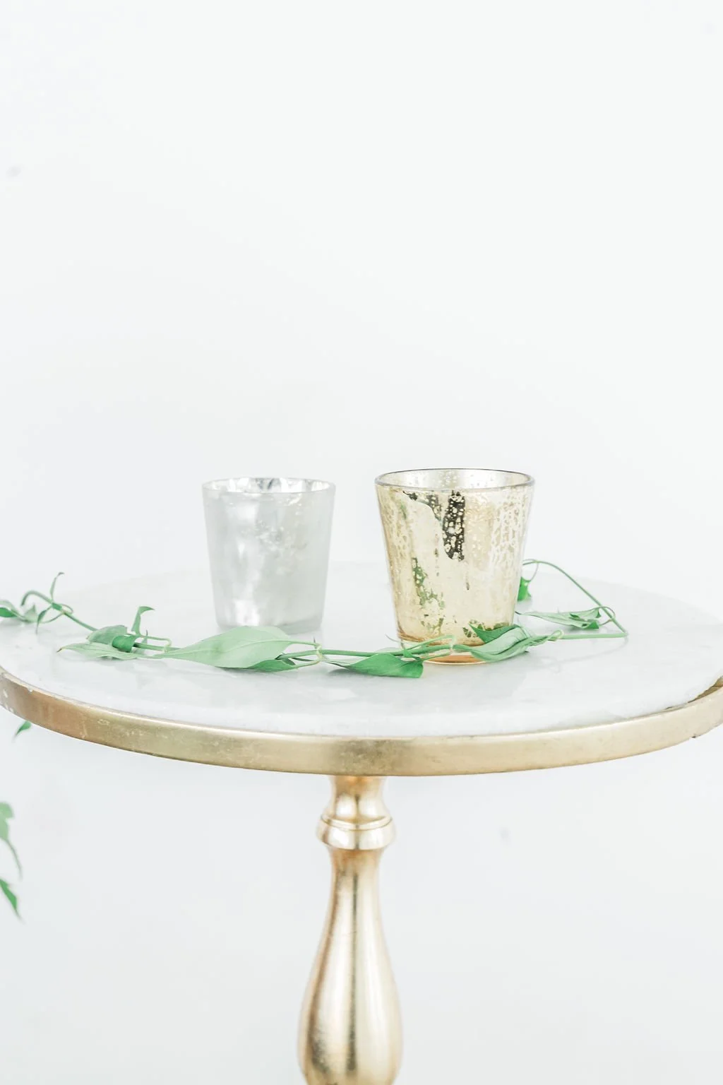 Matte Silver Votive Holder