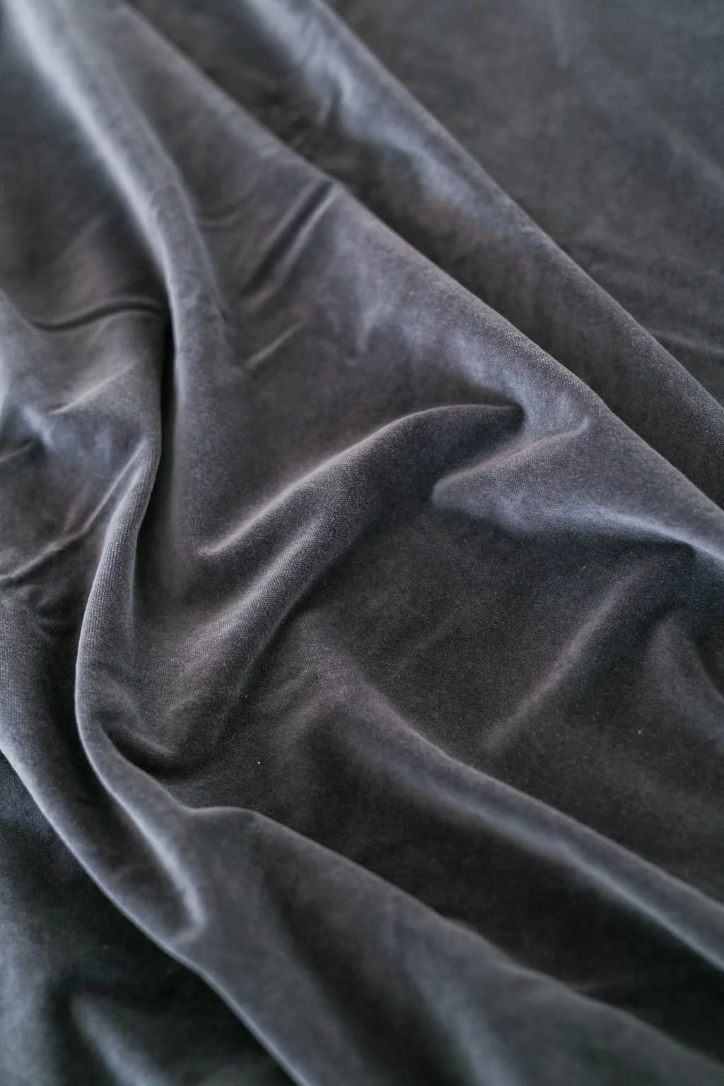 Charcoal Velvet Linen
