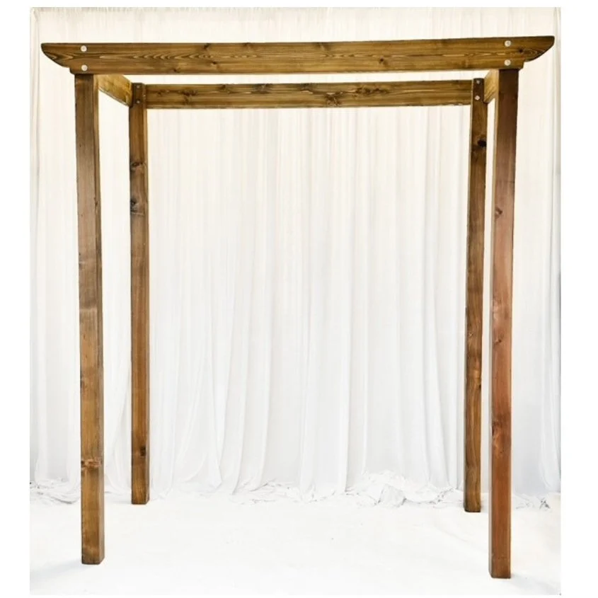 Natural Wood 4-Post Arbour