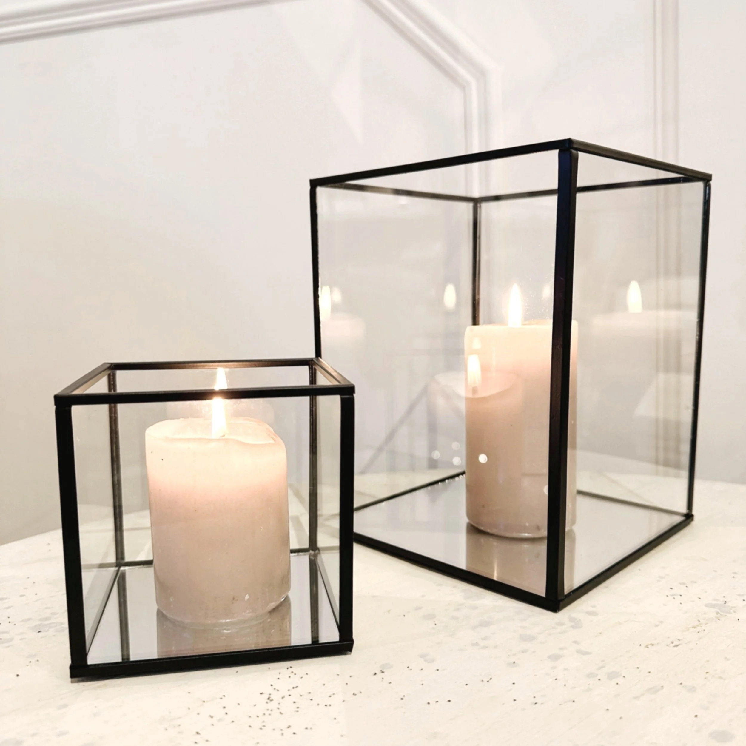 Liv Black and Glass Lanterns