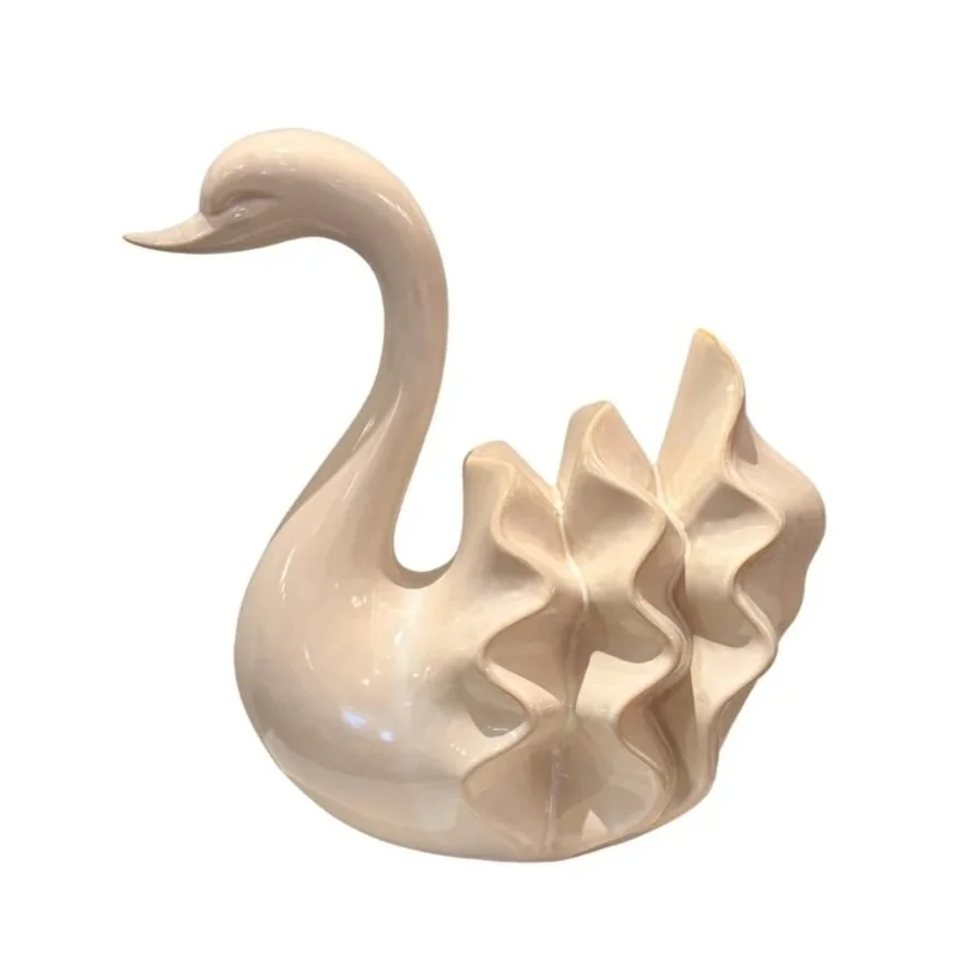Blush Ceramic Swan