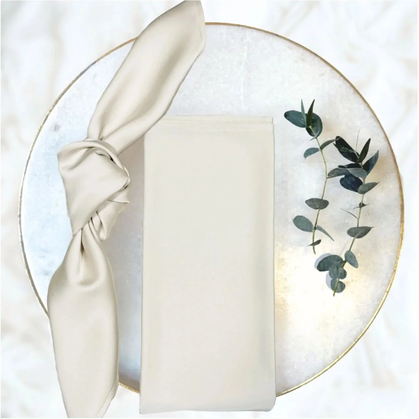 Pearl Satin Napkins (set of 10)