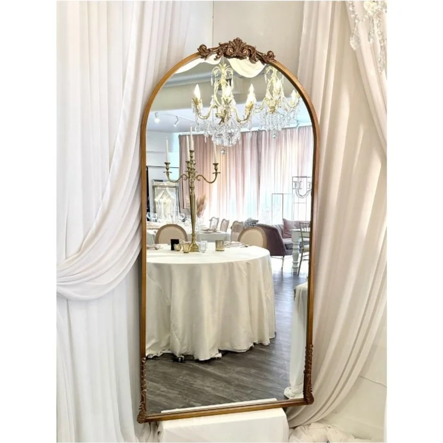 Mae Gold Arched Mirror (Large)