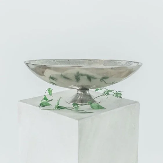 Elongated Silver Compotes