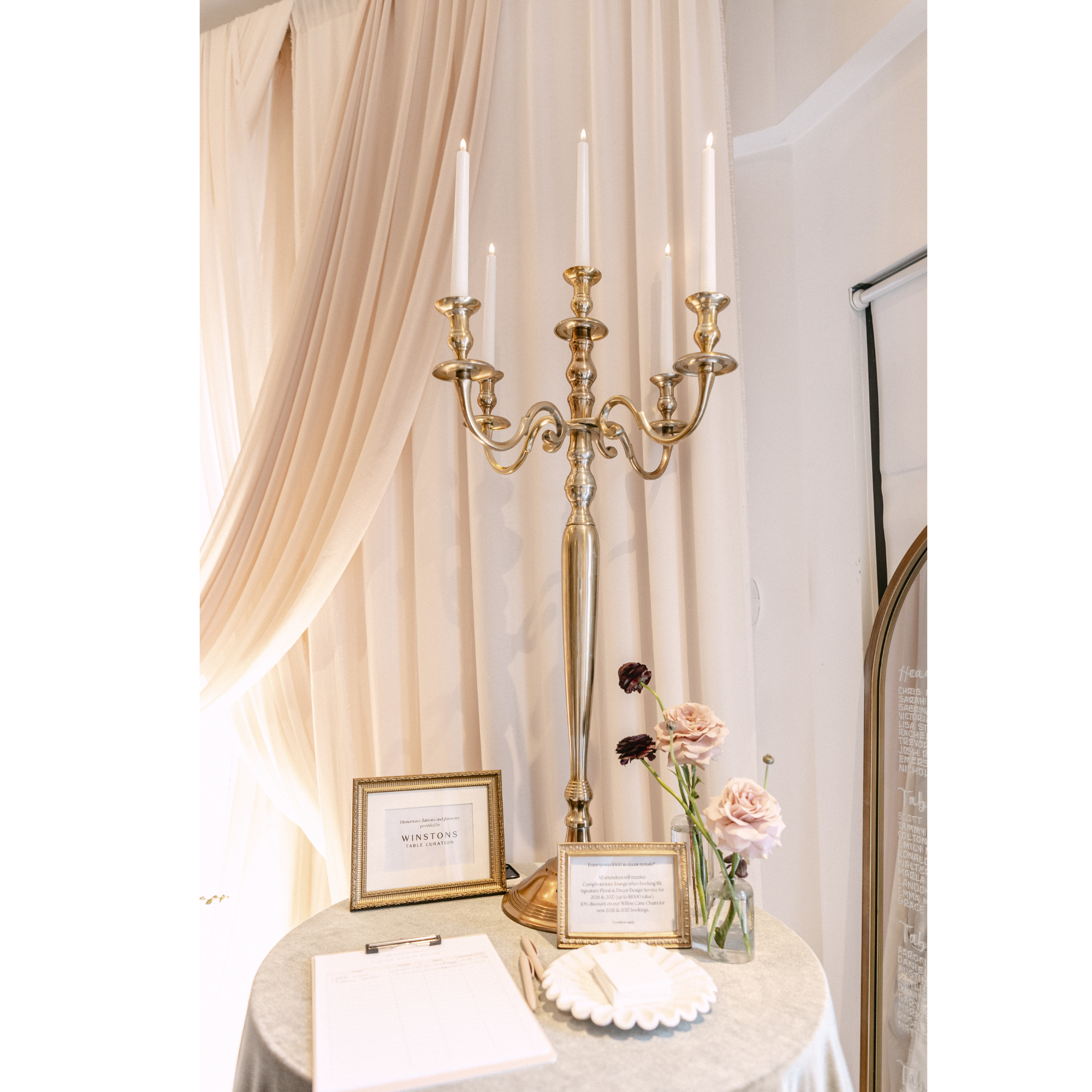 Tall Gold Candelabra