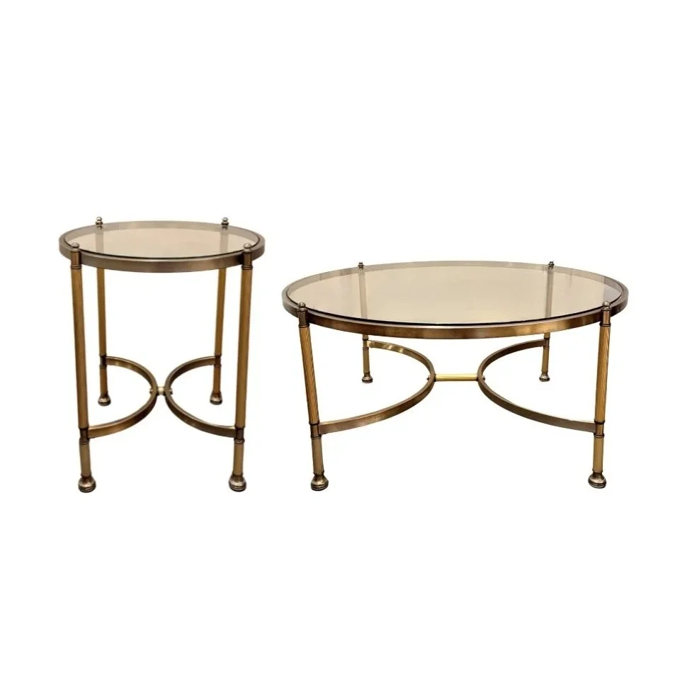 Clear Glass Coffee and Side Tables
