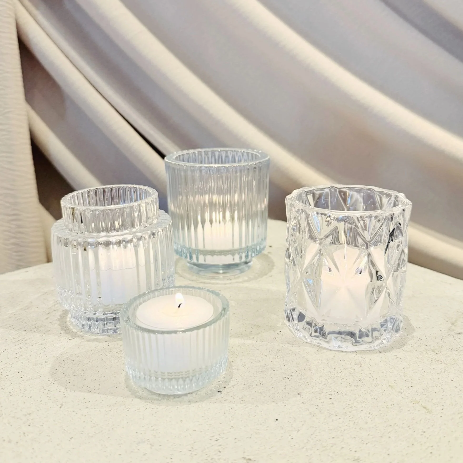 Clear Glass Votive Holders