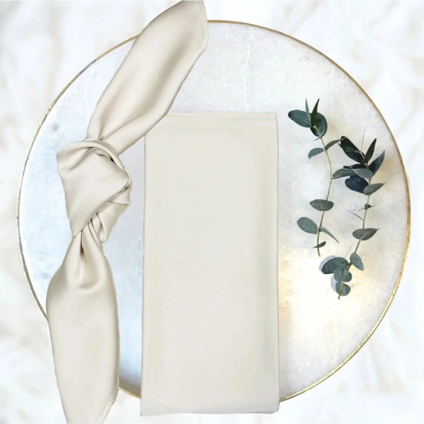 Pearl Satin Napkins (set of 10)