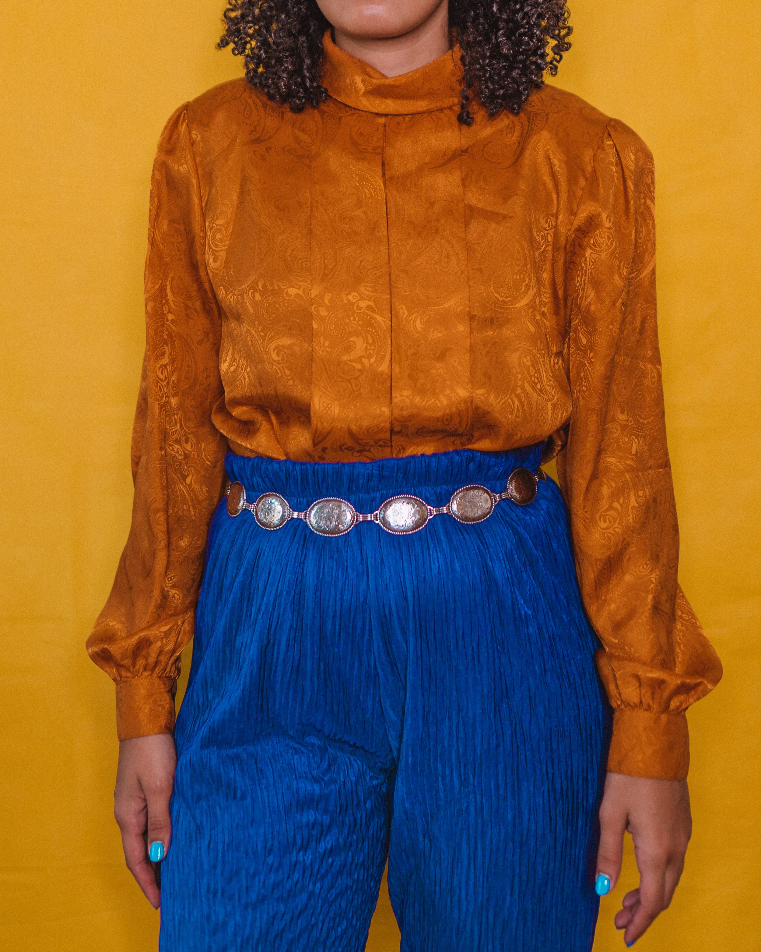 Orange is The New Blouse Top