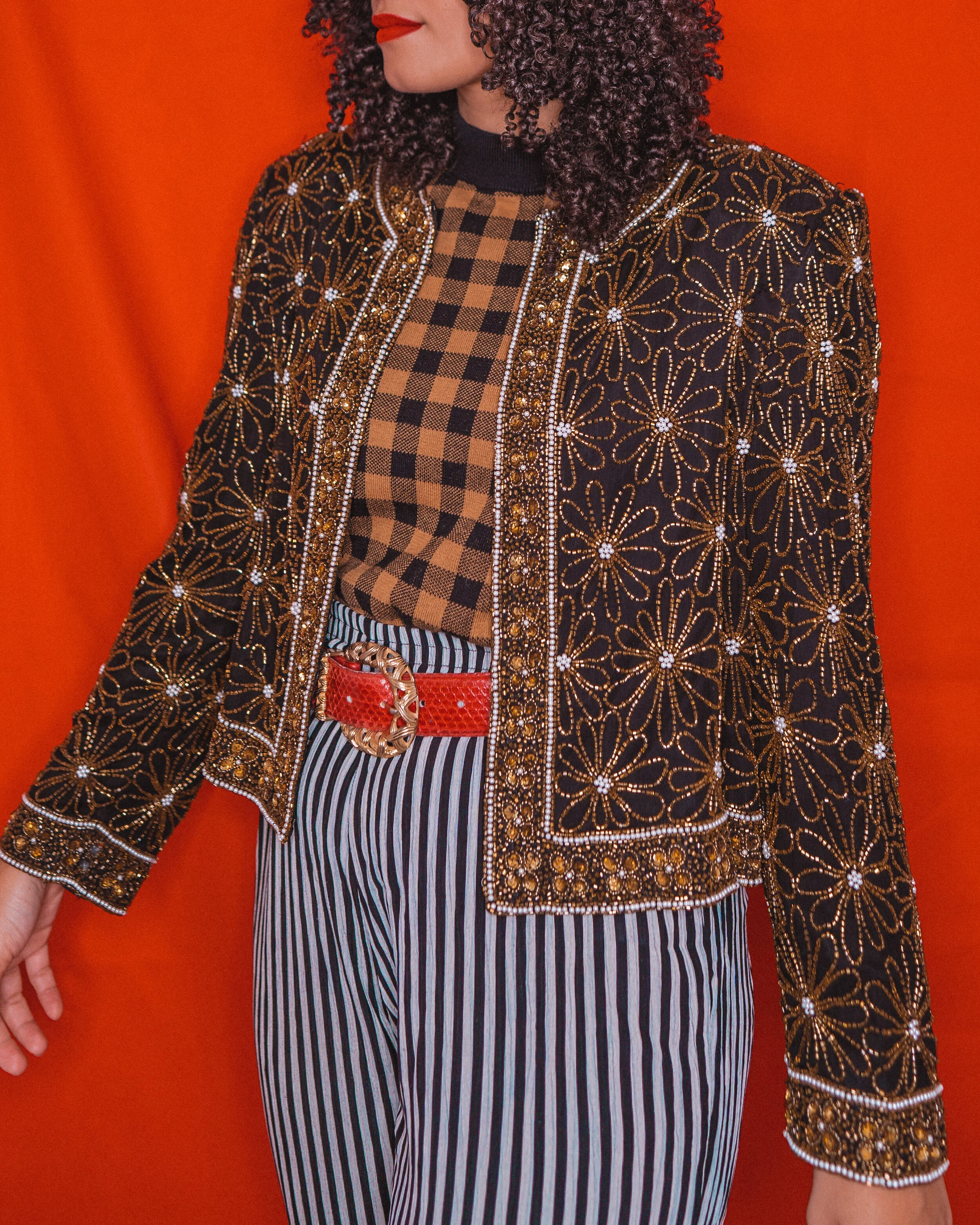 Jingle Bells Beaded Jacket 