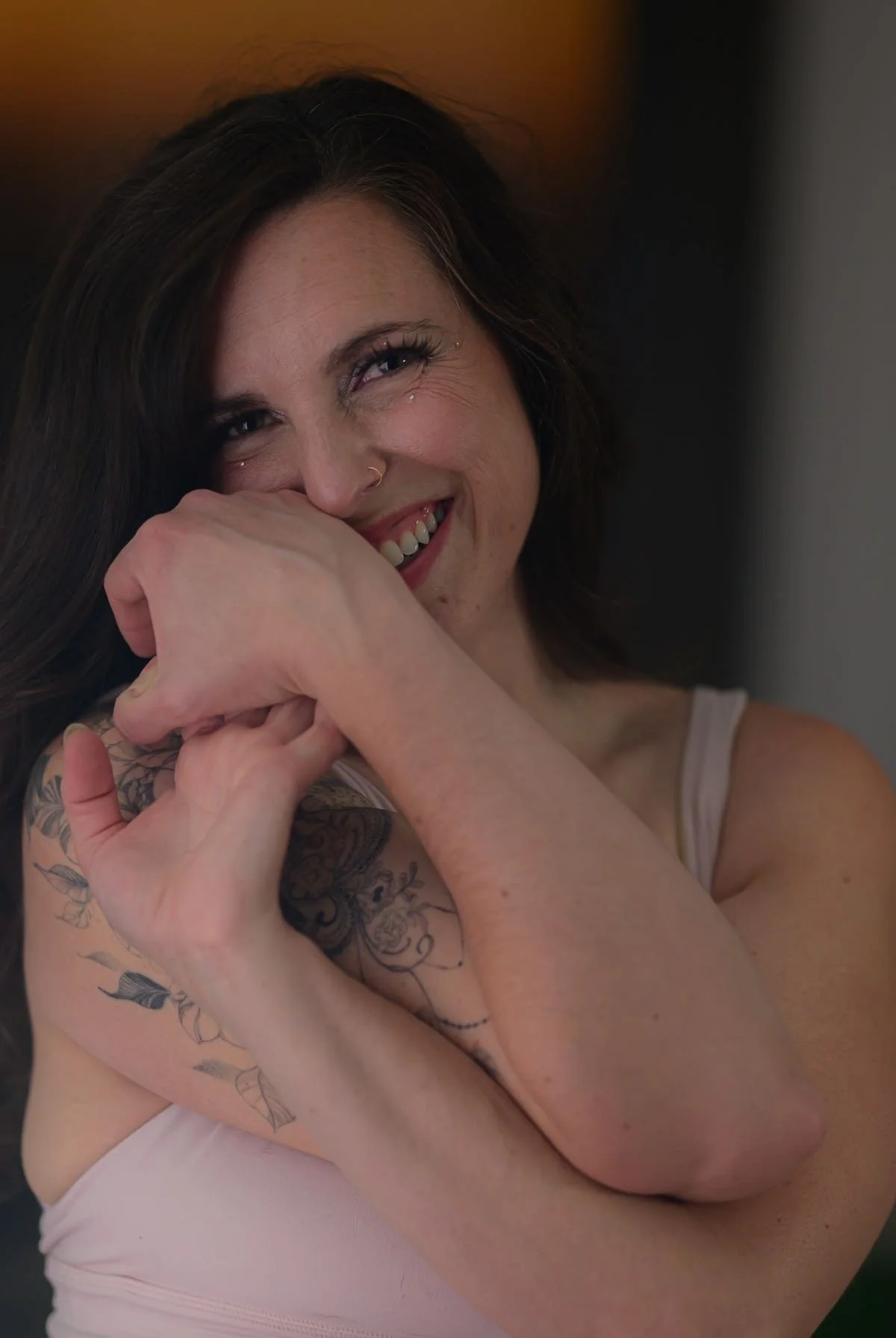 Houston Holistic Health Coach Lauren Love candidly smiling.jpg