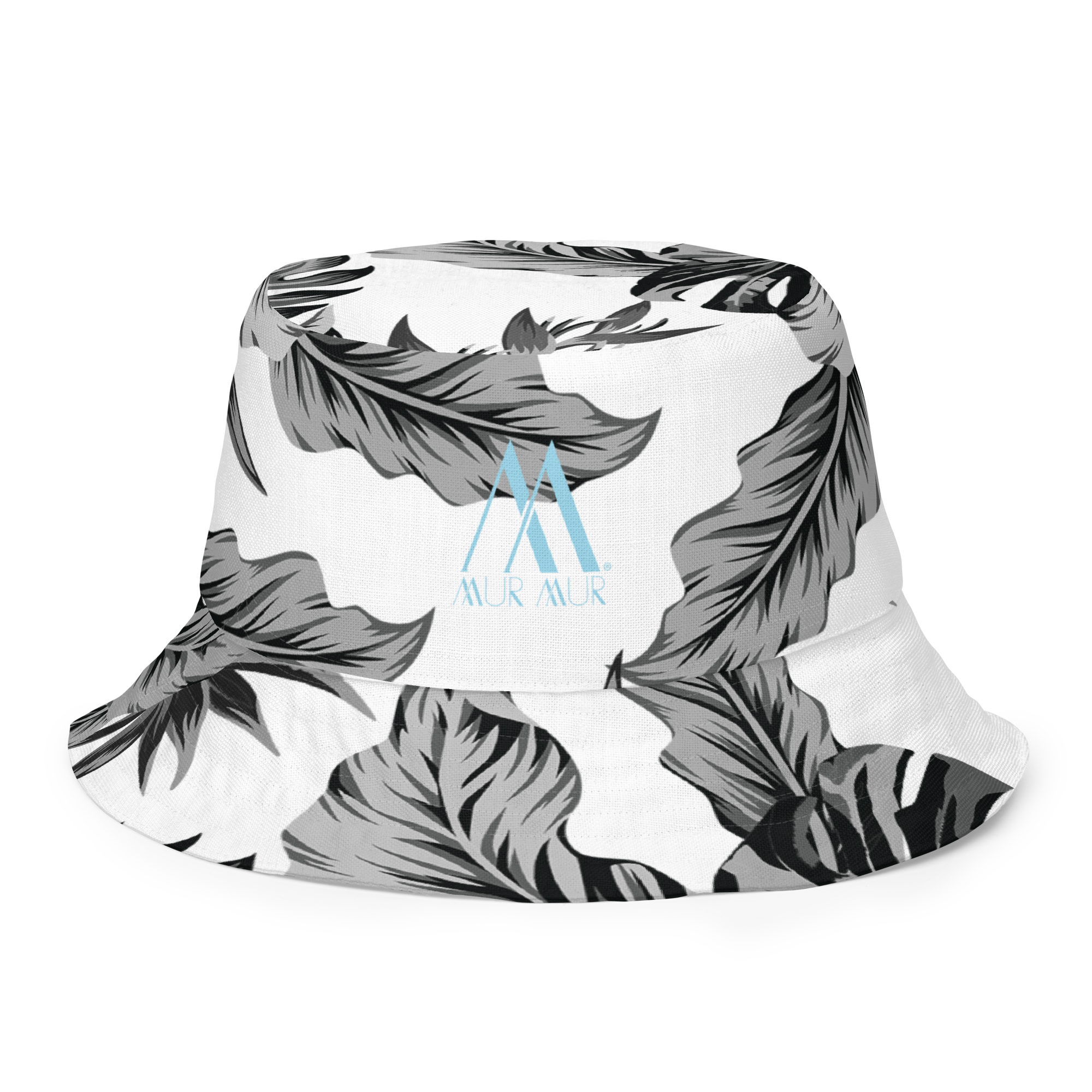 Mur Mur White Reversible Bucket Hat (Floral)