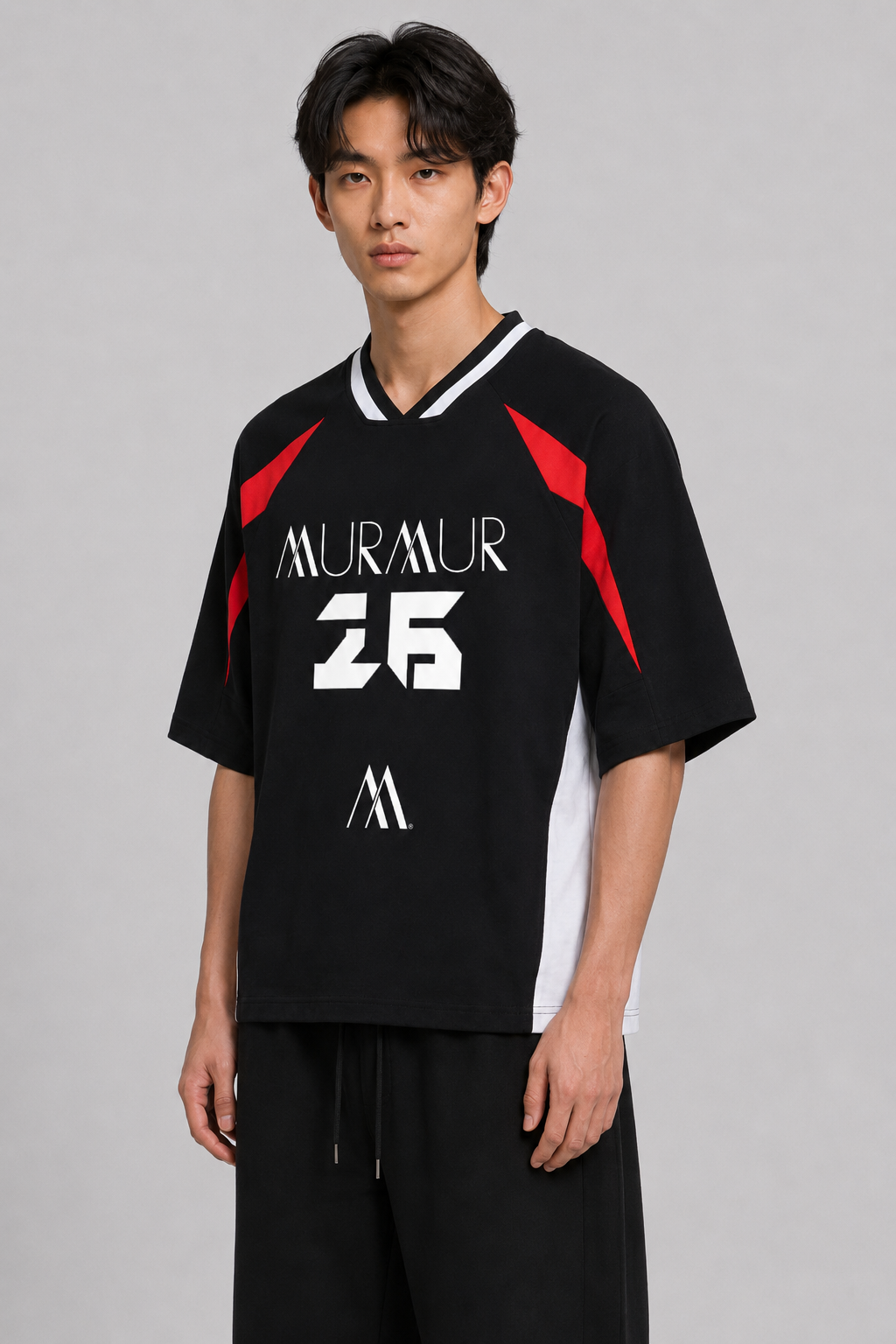 Mur Mur Color Block Raglan Racing Tee (Balck) #4.png