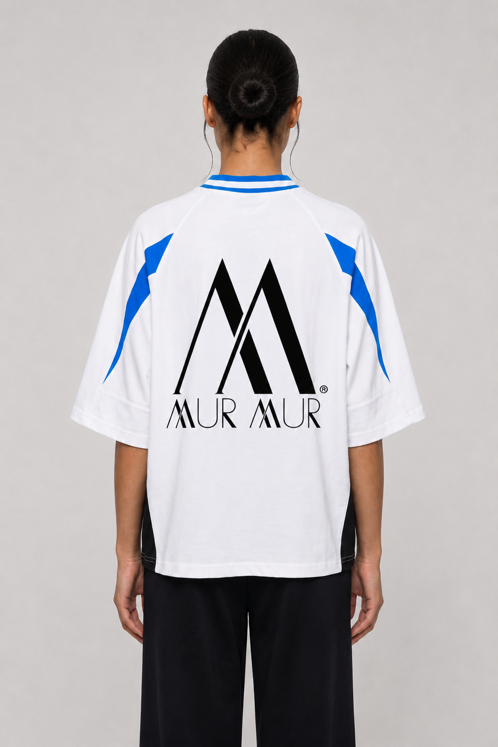 Mur Mur Color Block Raglan Racing Tee (White) #2.png