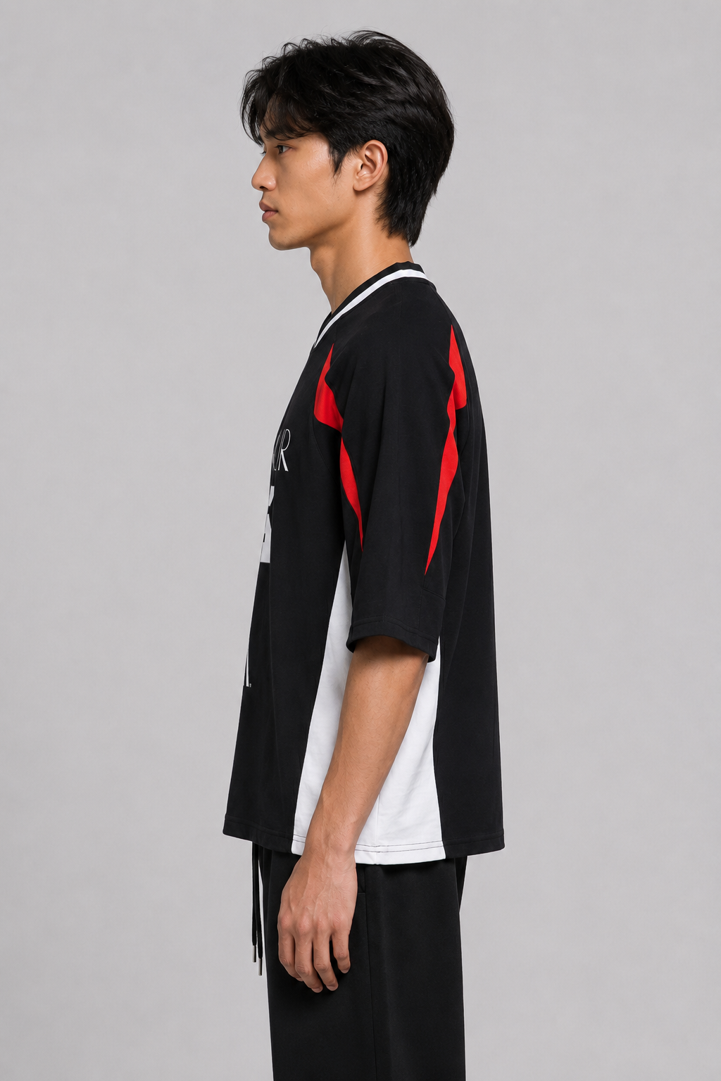 Mur Mur Color Block Raglan Racing Tee (Balck) #2.png
