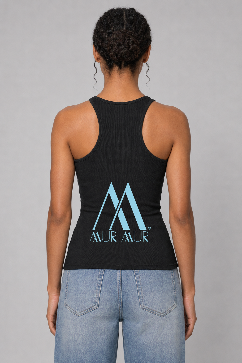 #2 Mur Mur Slim Fit Ribbed Racerback Tank Top blk.png