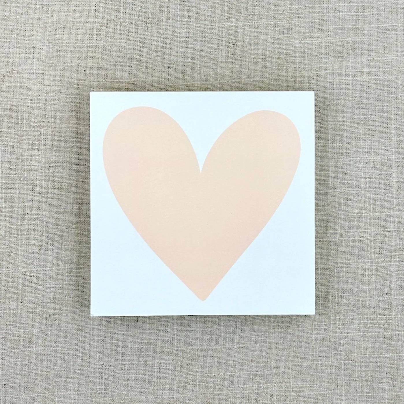 Note Pad 3511 Pale Pink Heart
