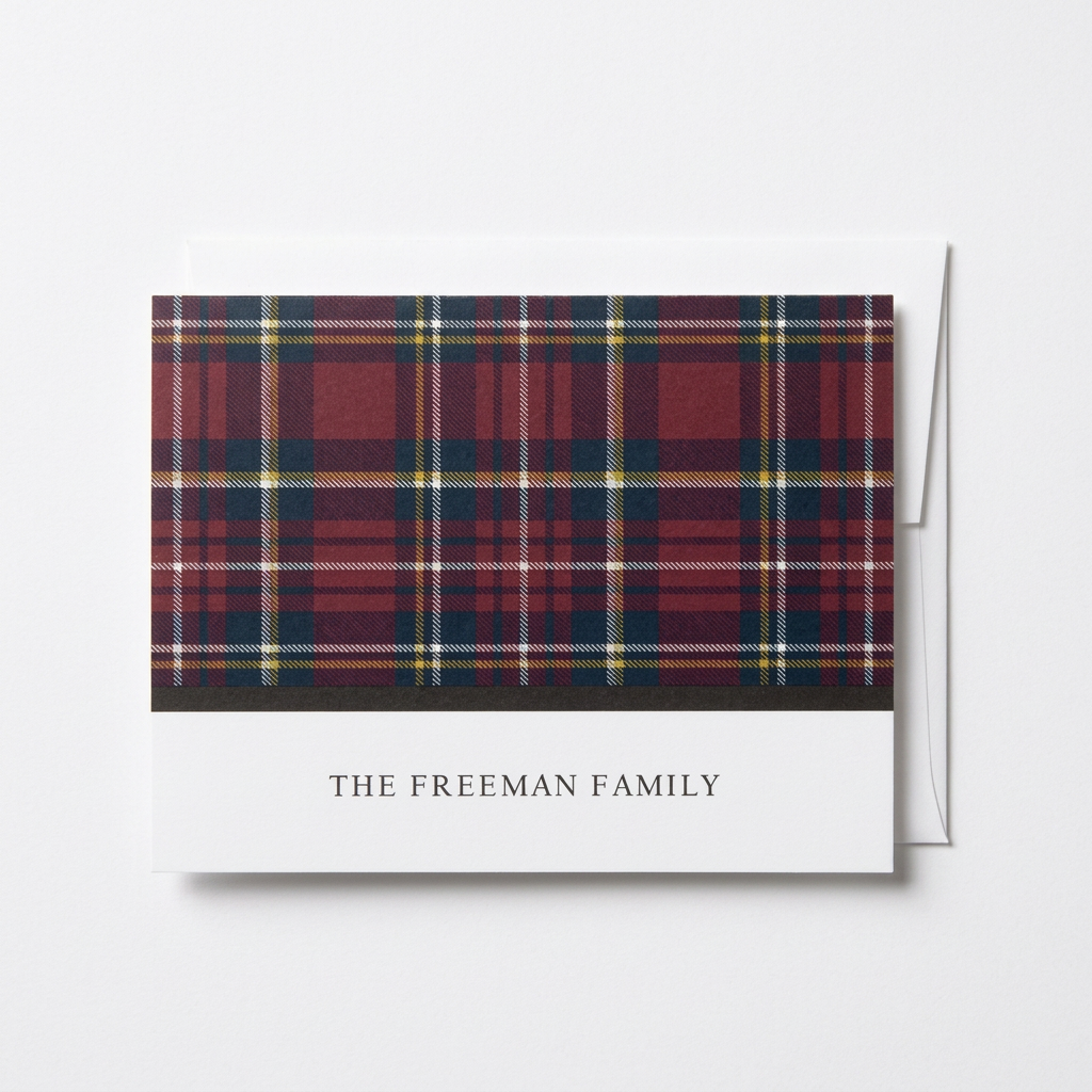 Folded Card 2323 Plaid