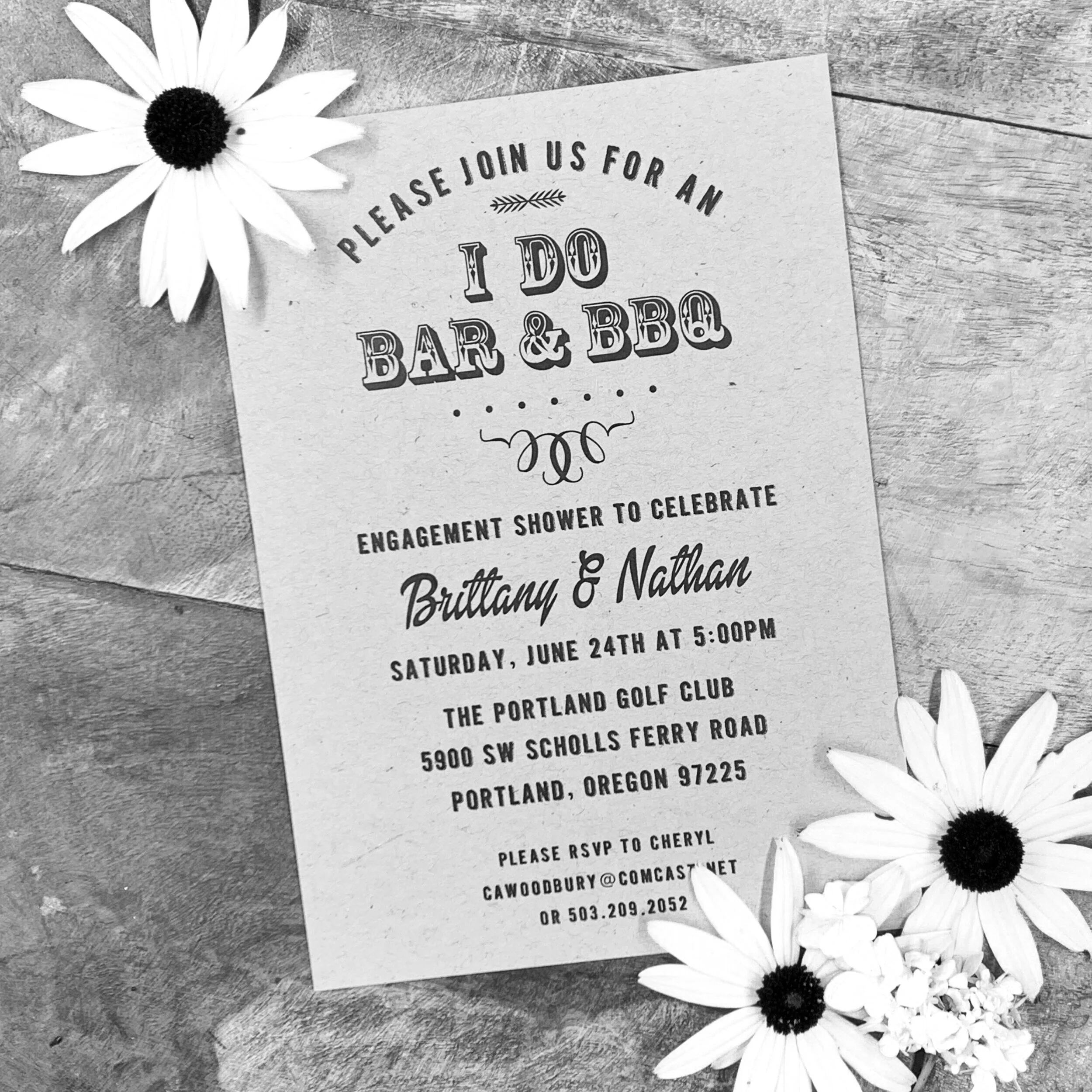 Custom shower invitations set the tone for your wedding celebrations, and at Paper Moon Shop, we’re here to bring your ideas to life—whether from Pinterest, others’ work, or your own vision. One of our favorite projects was for a couple with a summer