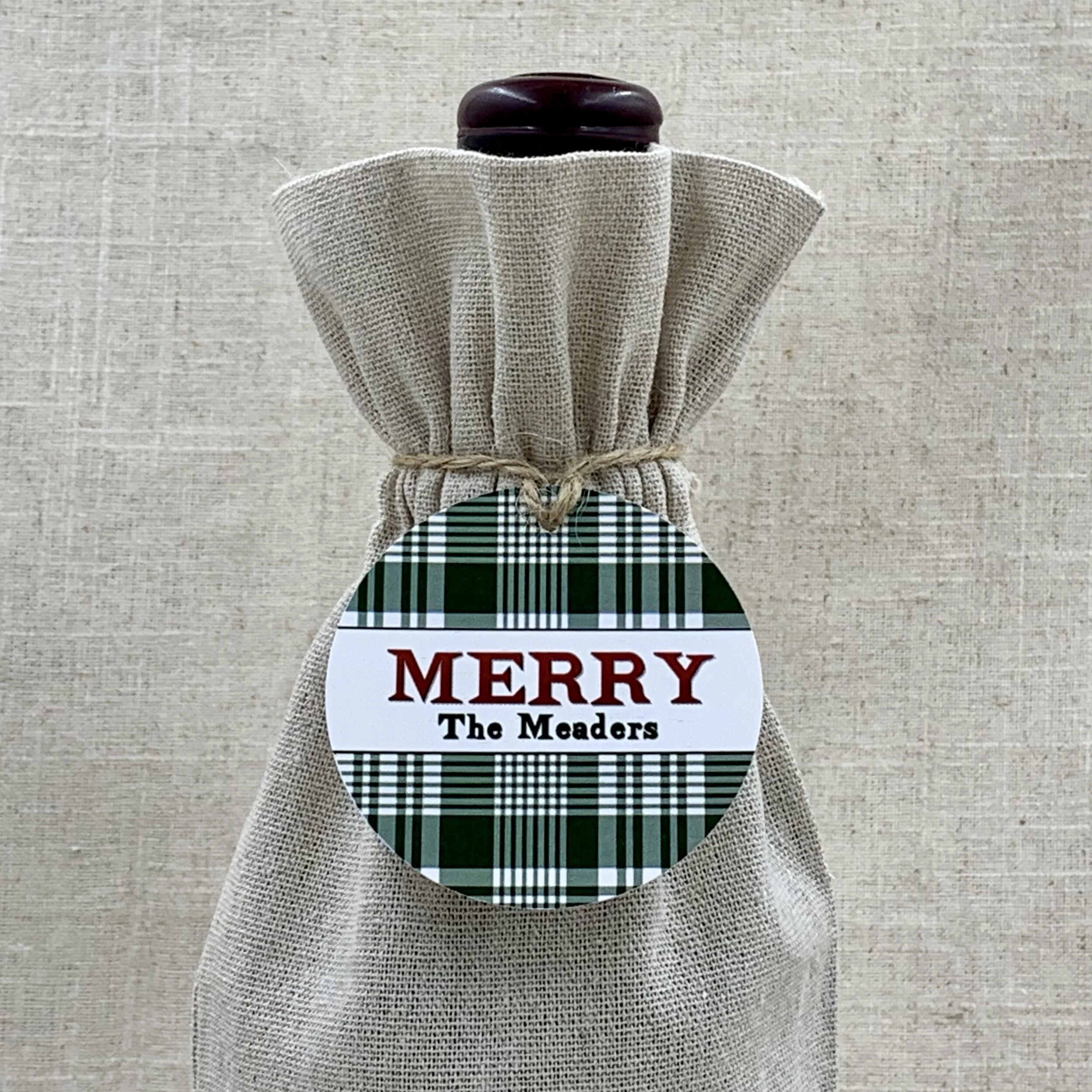 Gift Tag 6112 Green Plaid