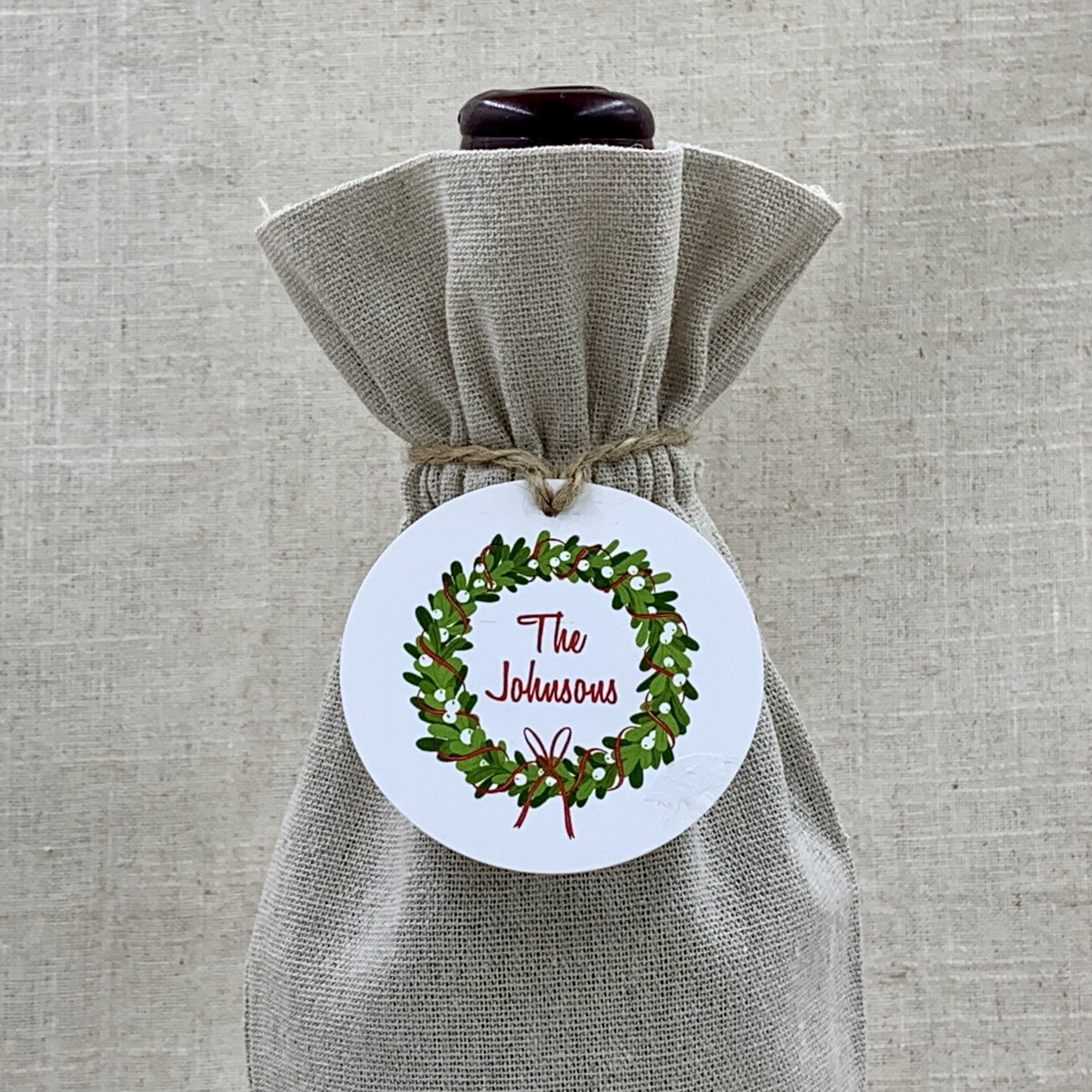Gift Tag 6063 Green Wreath