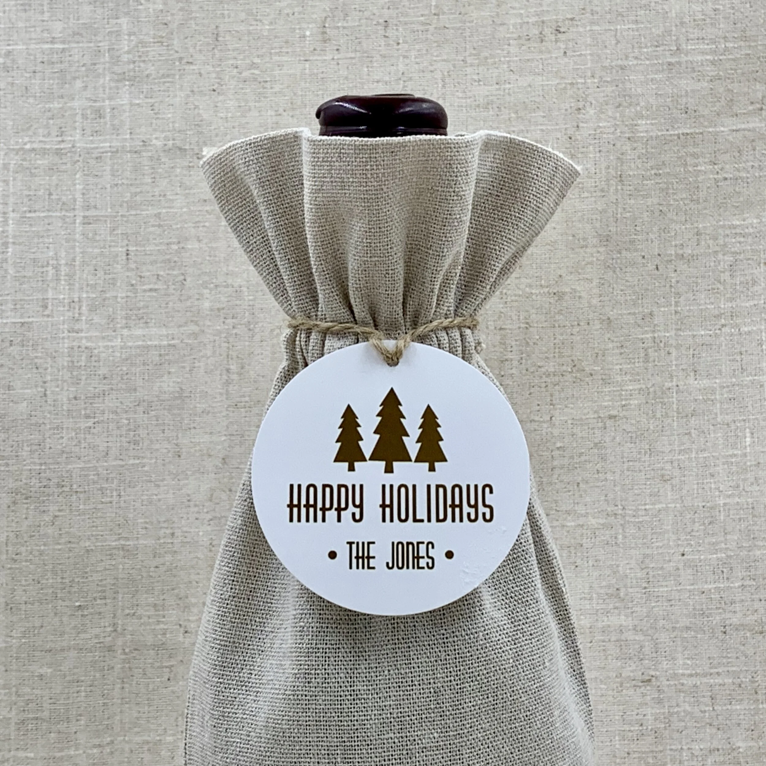 Gift Tag 6205 Gold Trees