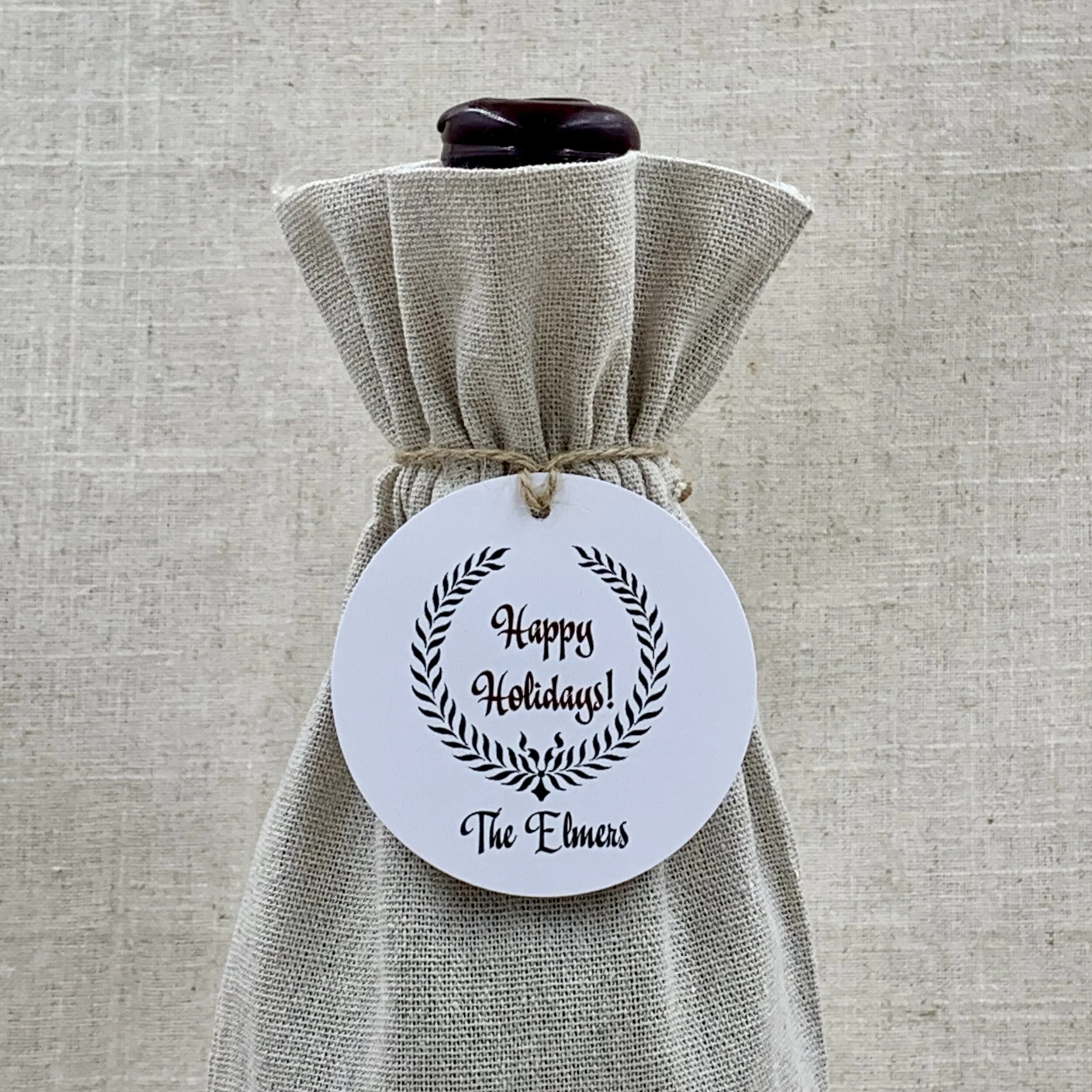 Gift Tag 6002 Crest Happy Holidays