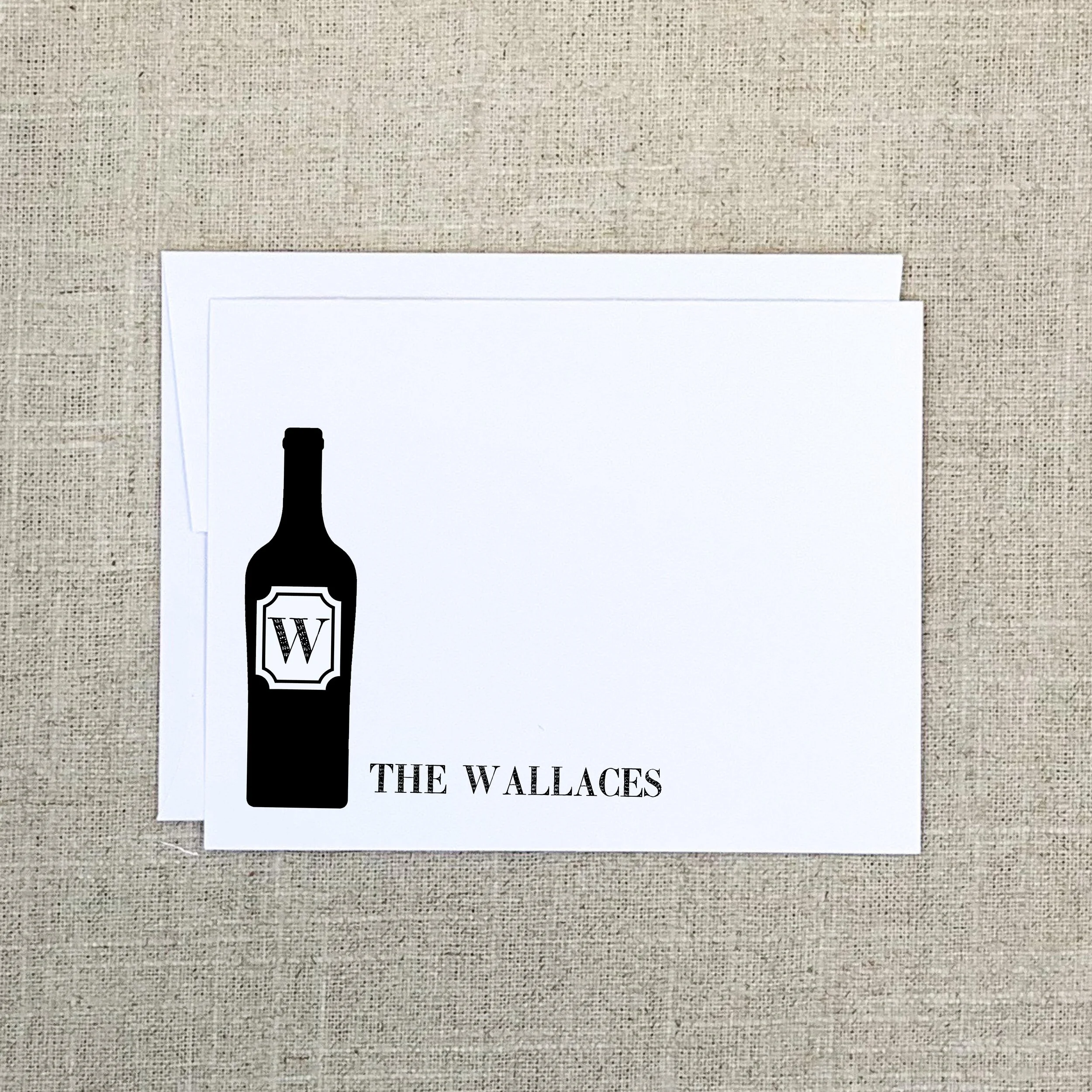 Folded Card 2031 Wine Bottle