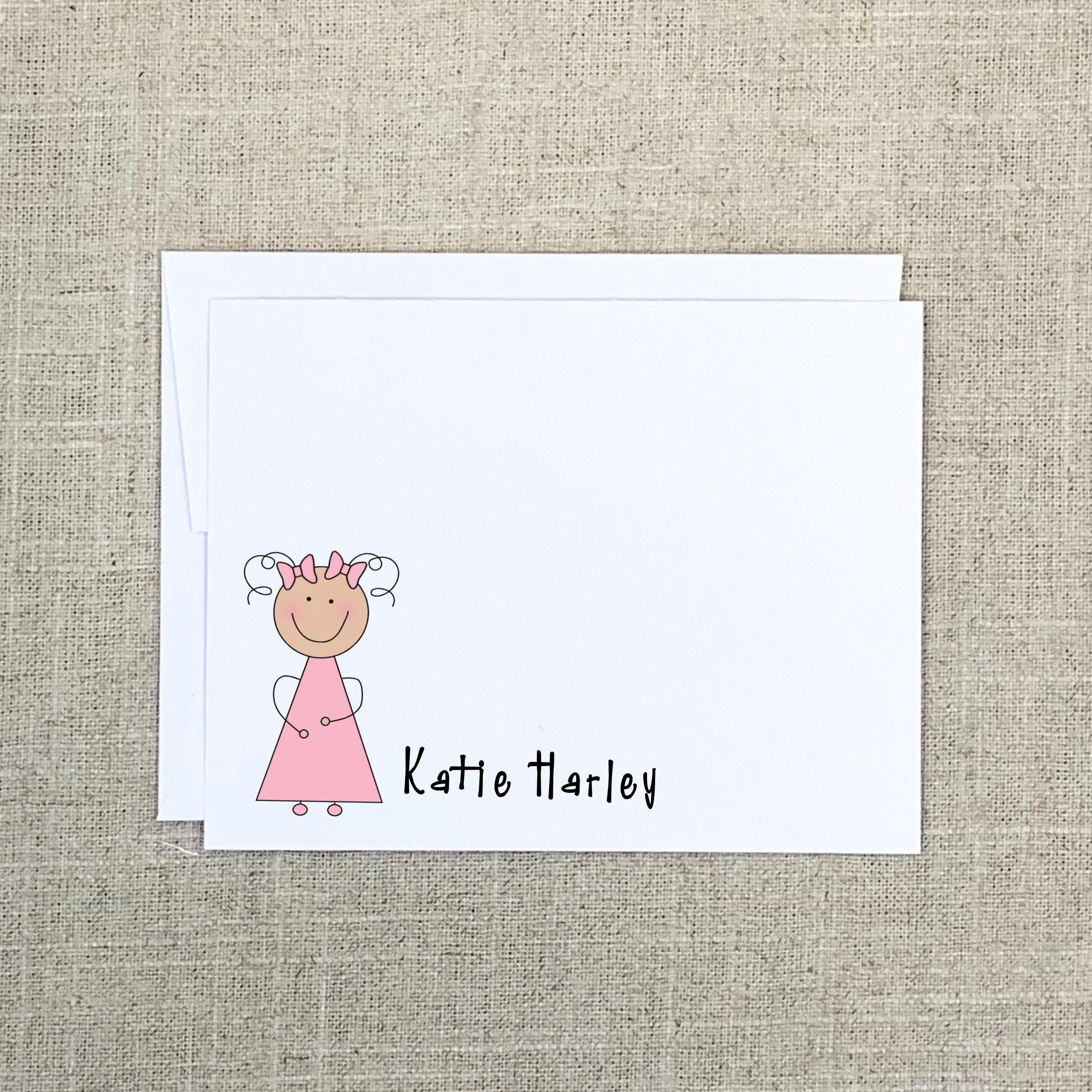 Folded Card 2048 Little Girl