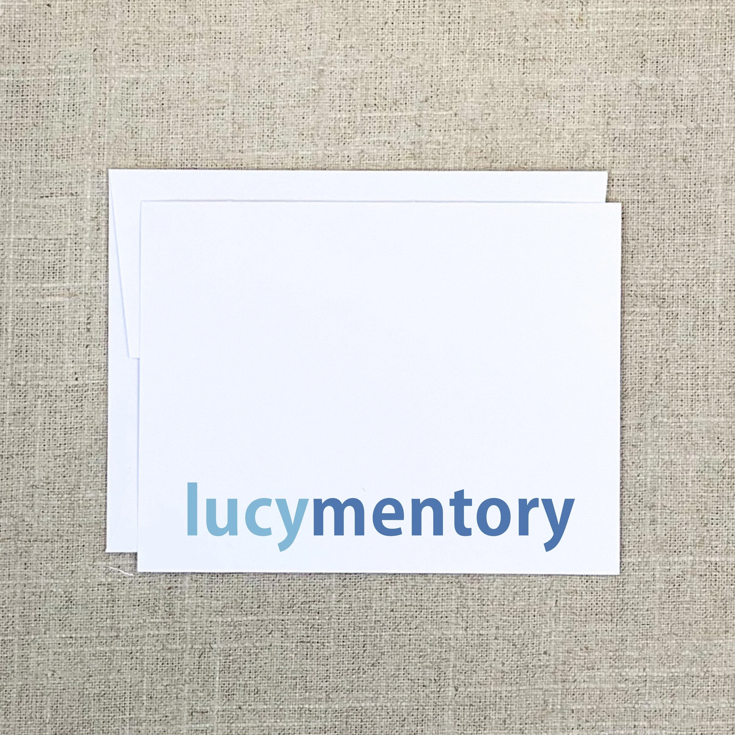 Folding Card 2126  Blue Name