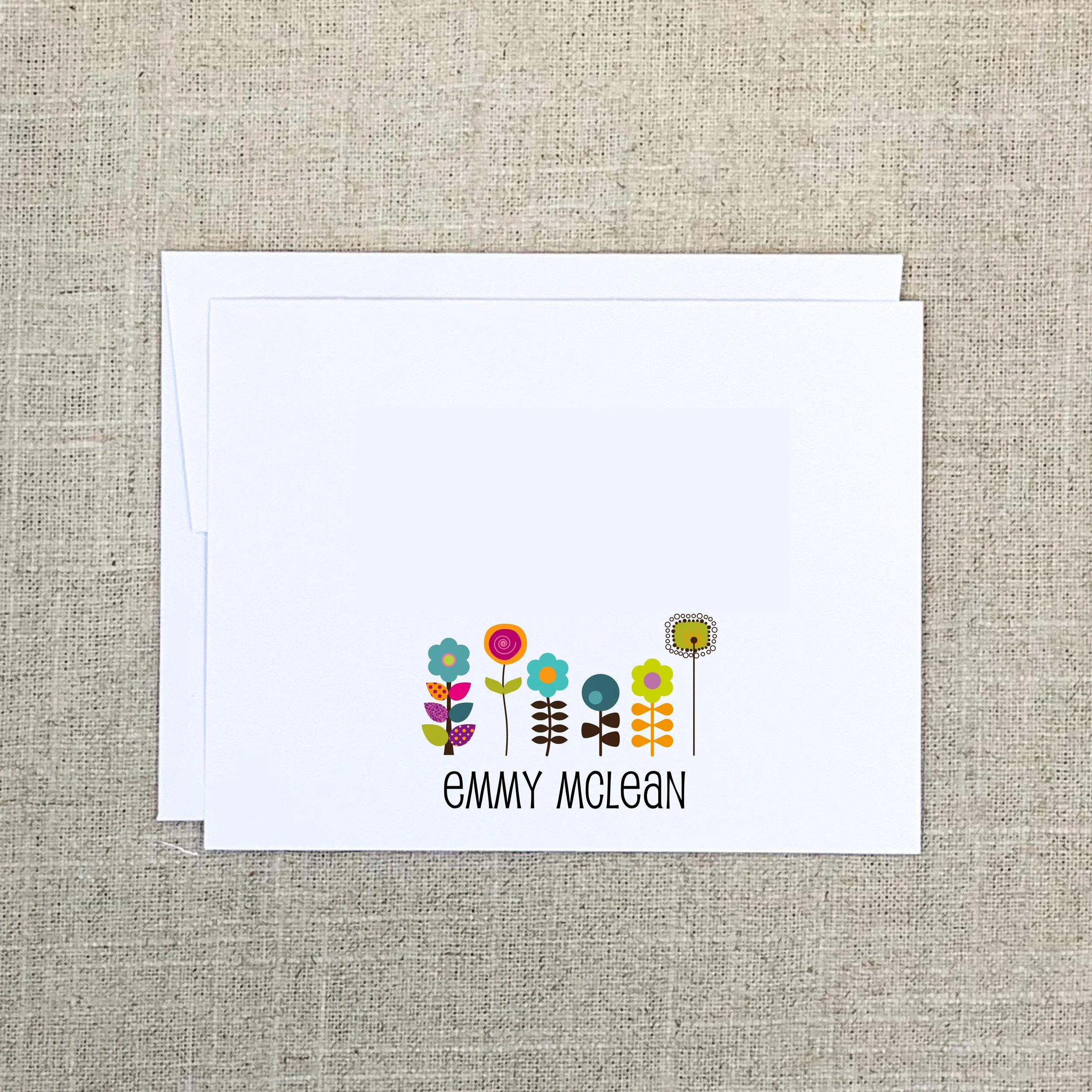 Folded Card 2873 Funky Flower