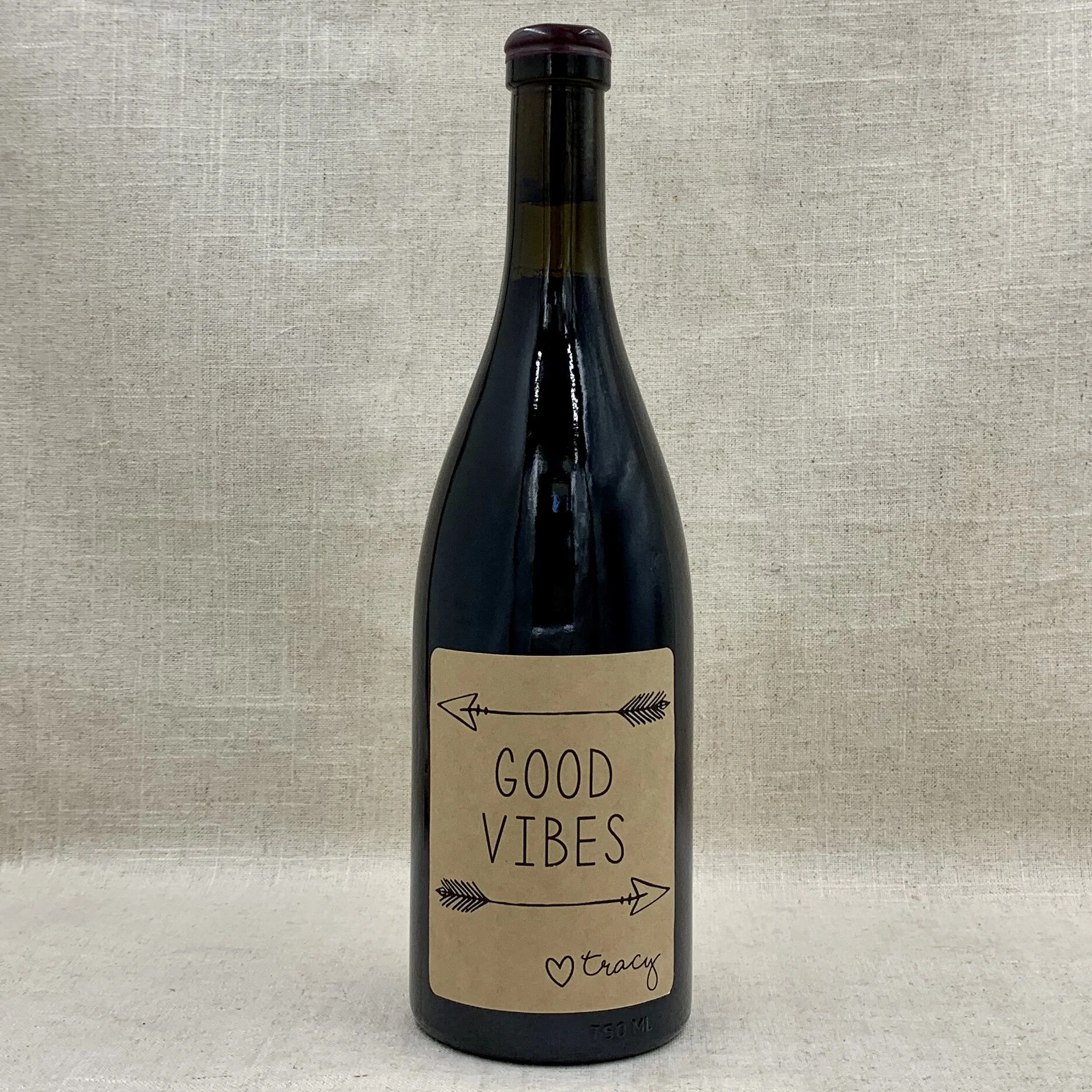 Wine Bottle Label  5908 Good Vibes