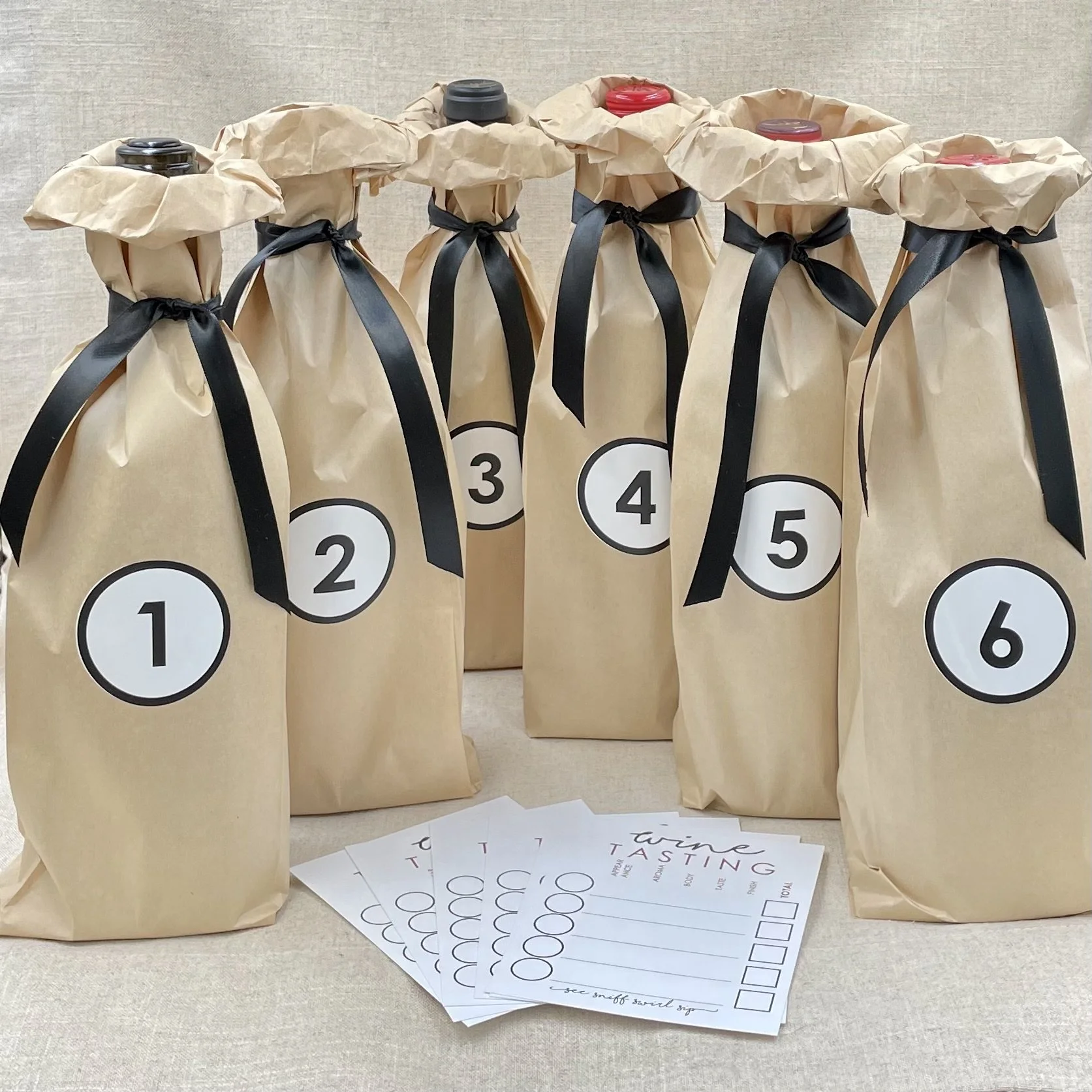 Wine Tasting Kit Paper Bags