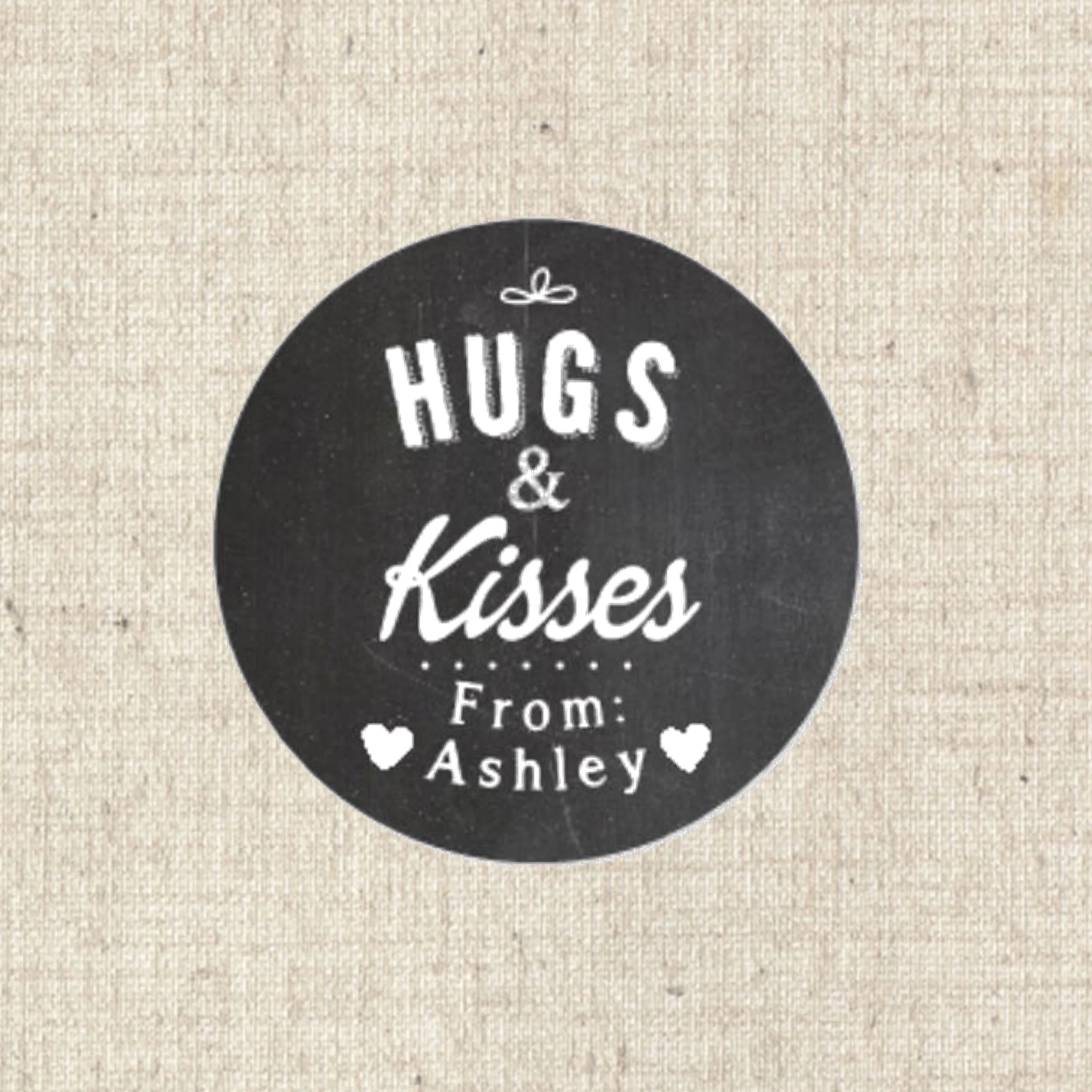 Label 6085 Blackboard Hugs and Kisses