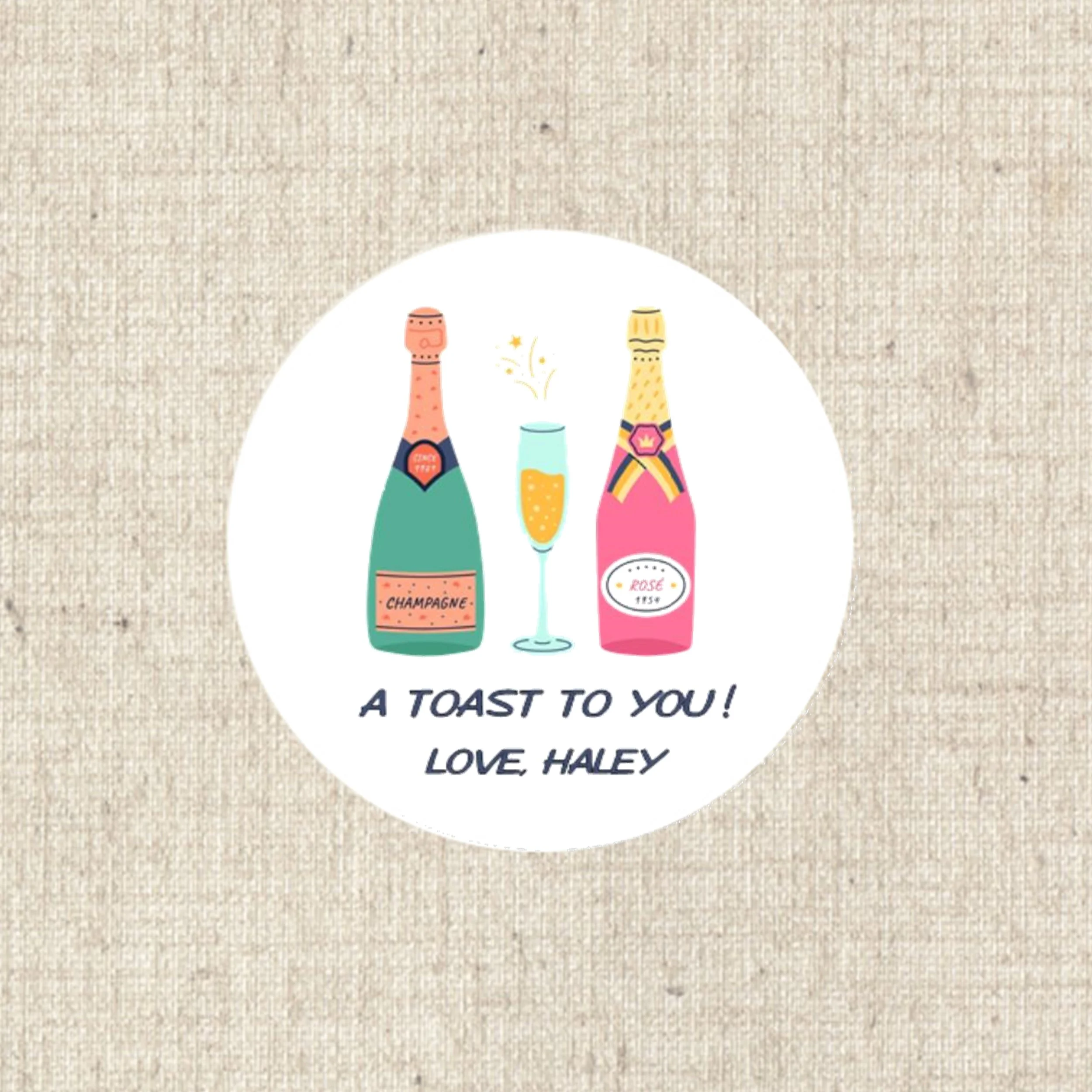 Label 5823 Toast to YOU (12 labels)