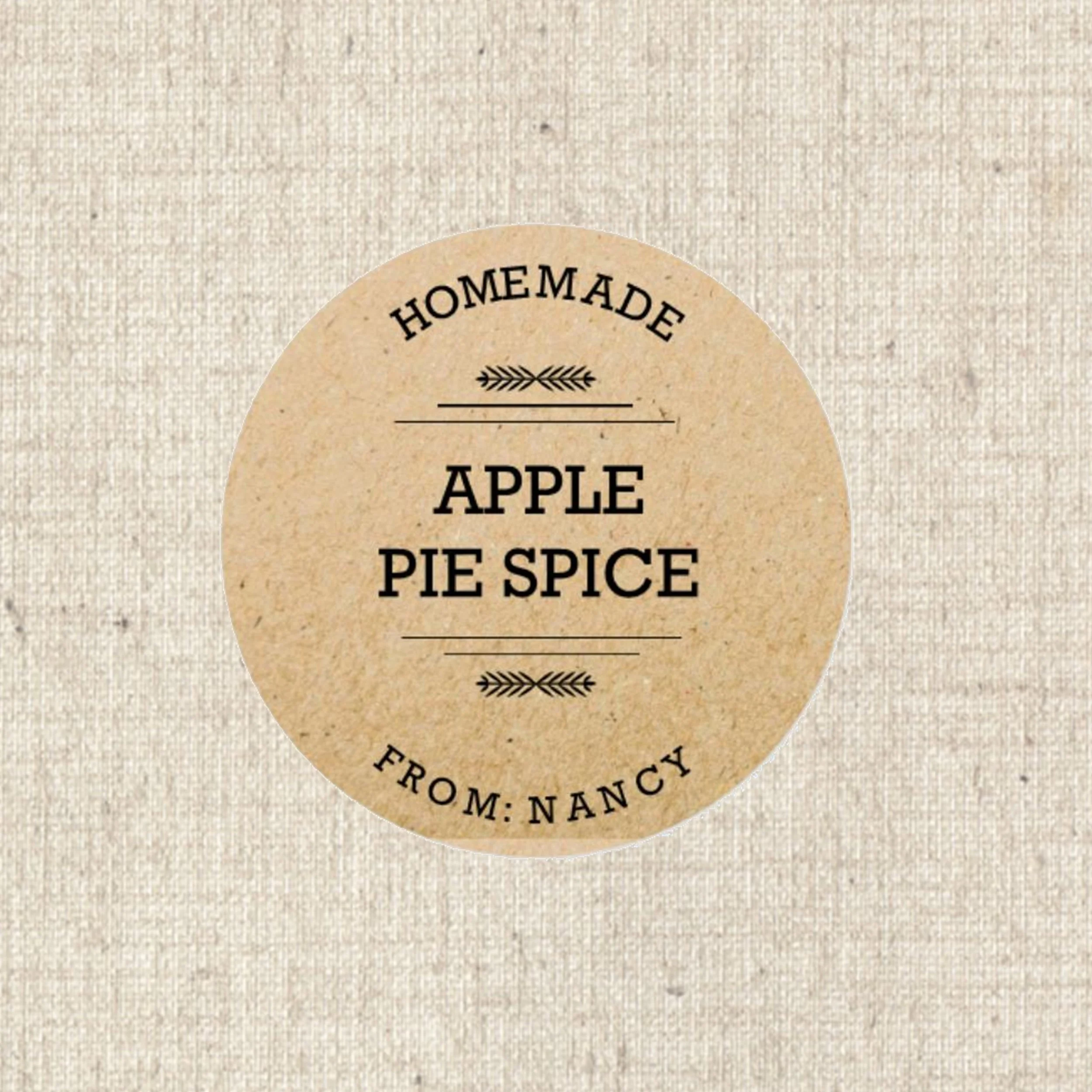 Label 5844 Kraft Homemade