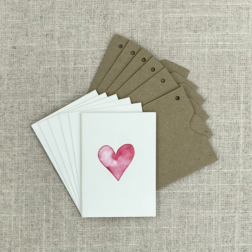 Mini Love Watercolor Cards