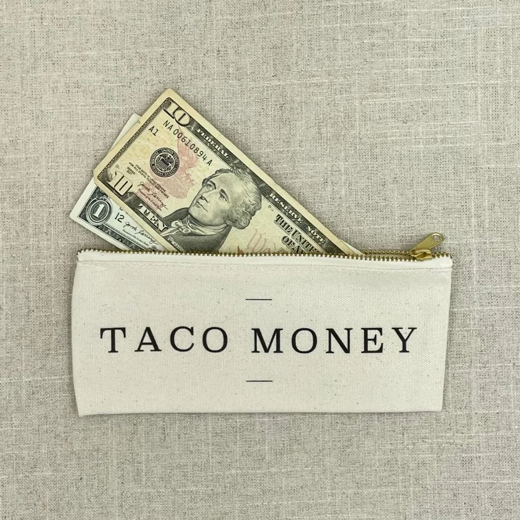 Canvas Pouch 7685 Taco Money