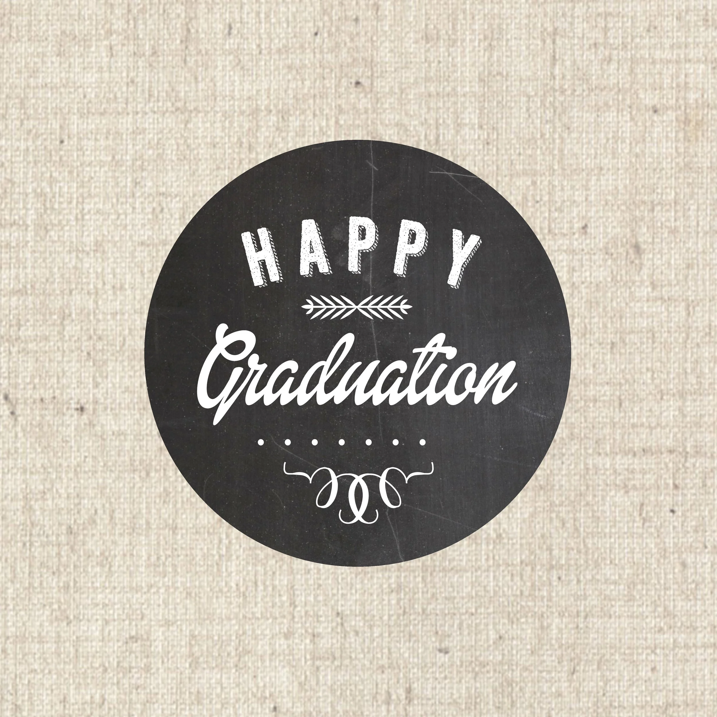 Label Happy Graduation Chalkboard (12 included)