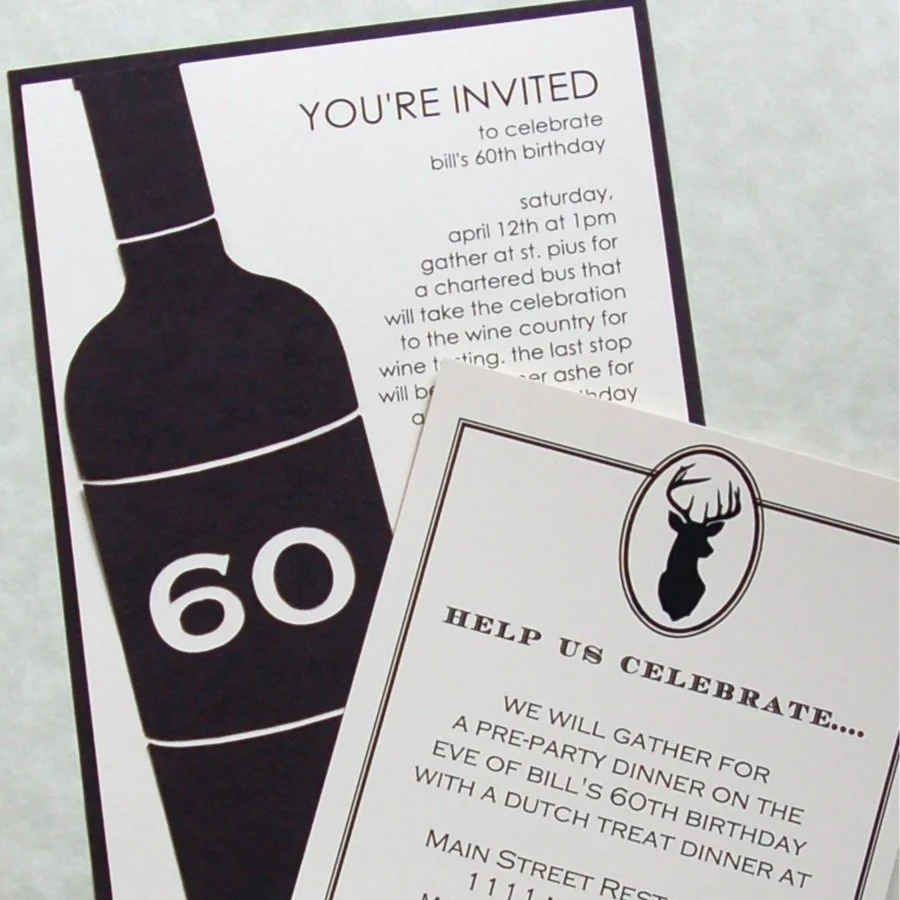 Celebrate those BIG milestone birthdays in style—because no celebration is ever too small to enjoy! Tailoring an invitation to reflect the honoree’s passions is a personal touch that sets the perfect tone for the party. It pulls in the guests and cre