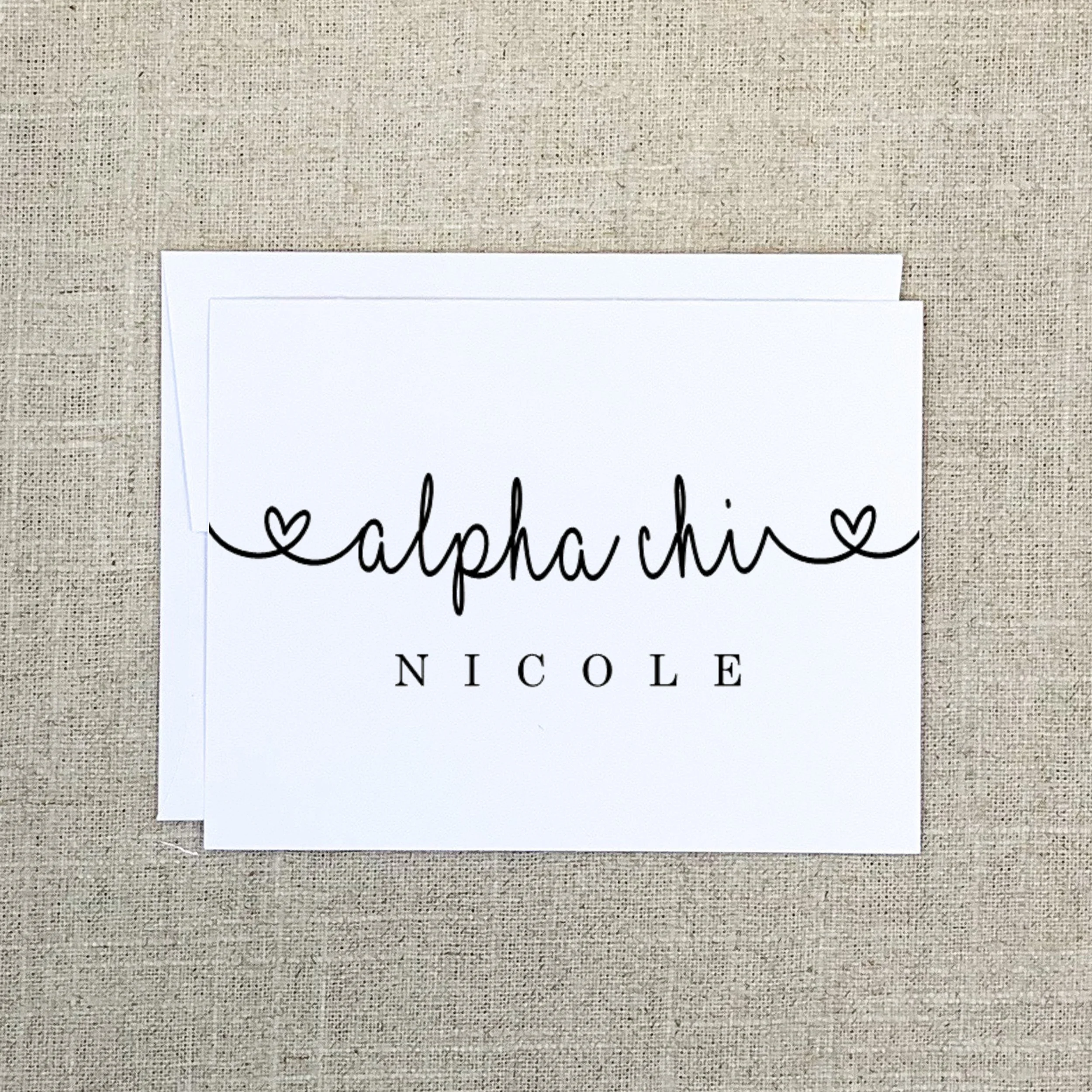 Folded Card 2593 Sorority