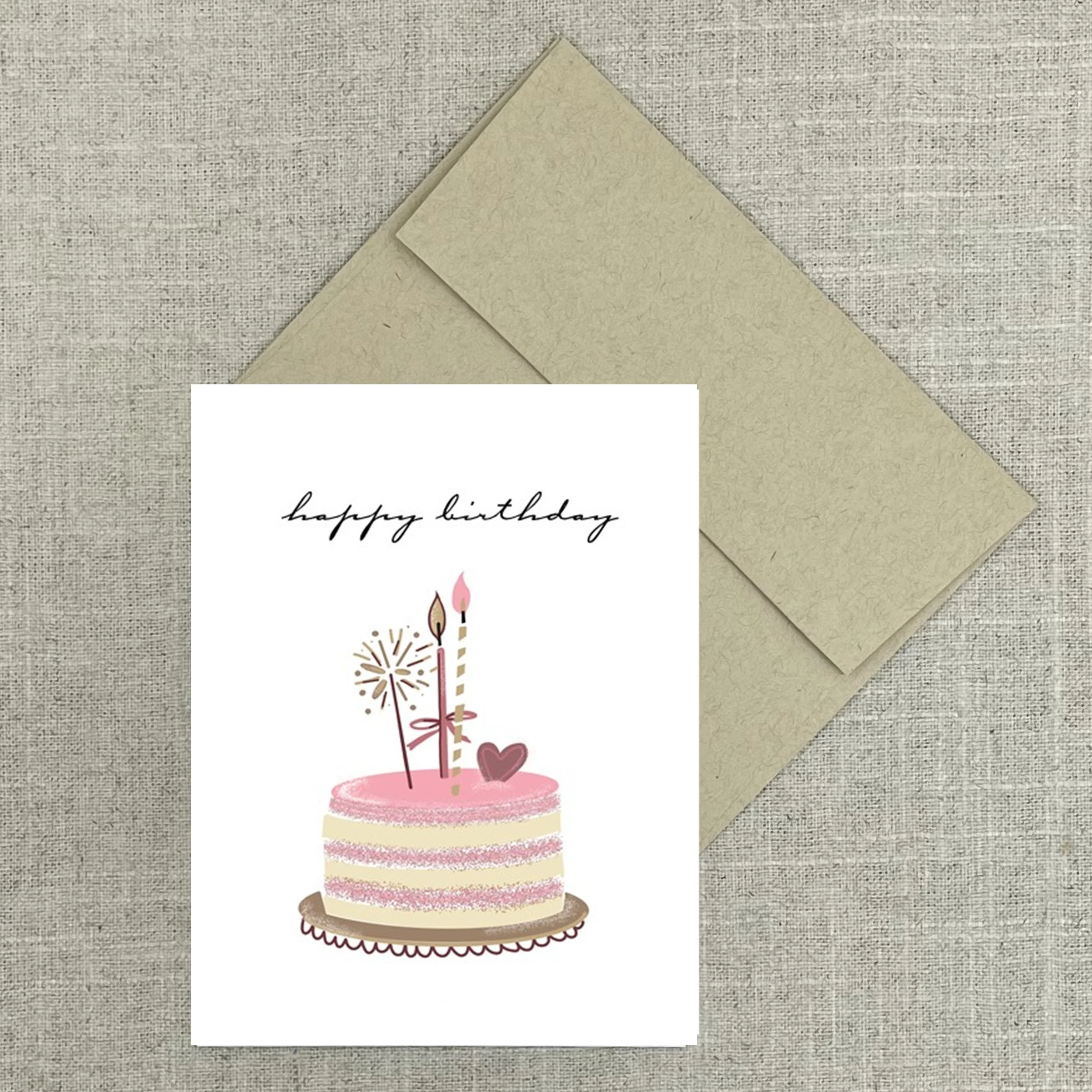 Greeting Card 2563 Layered Birthday Cake