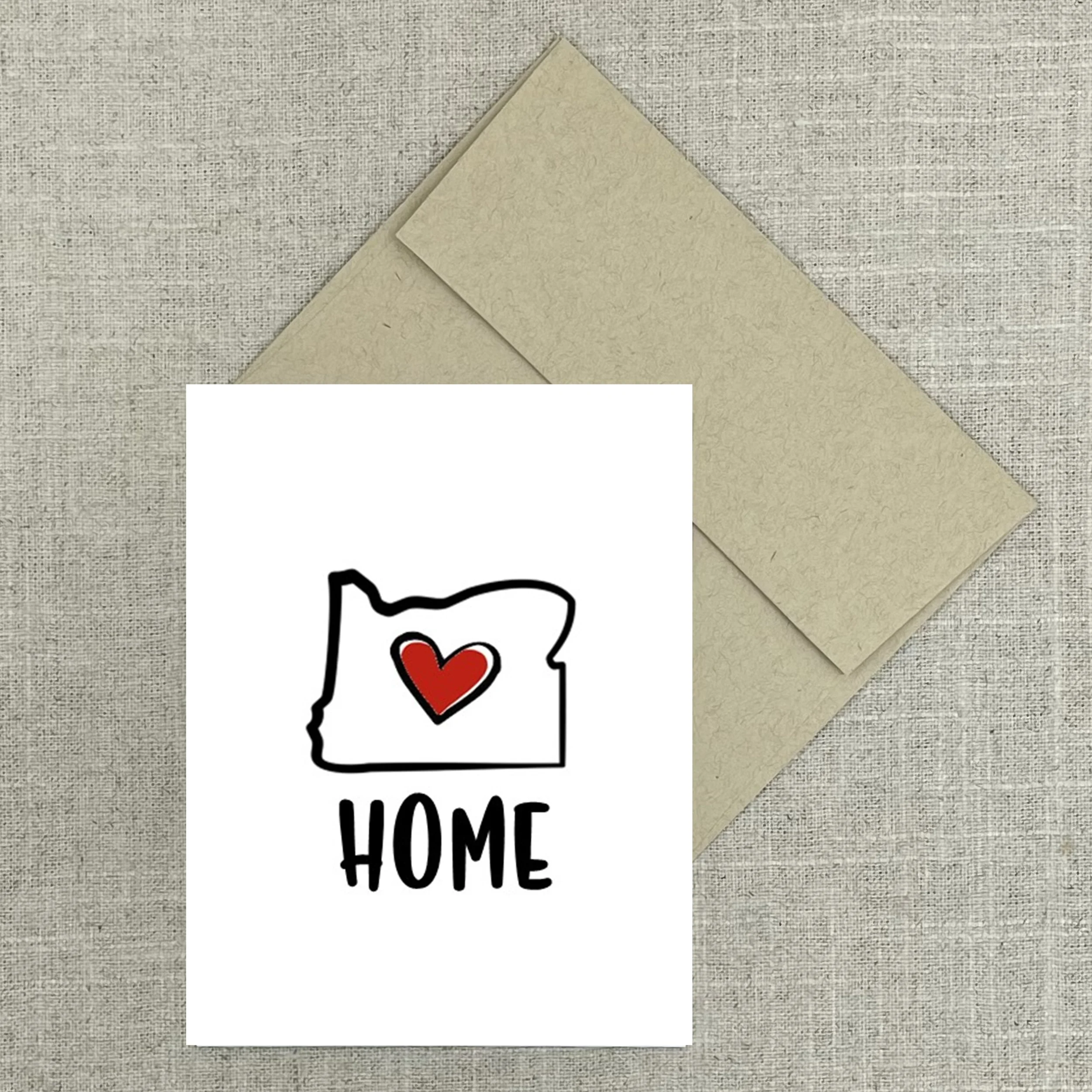 Greeting Card 2954 Oregon Heart