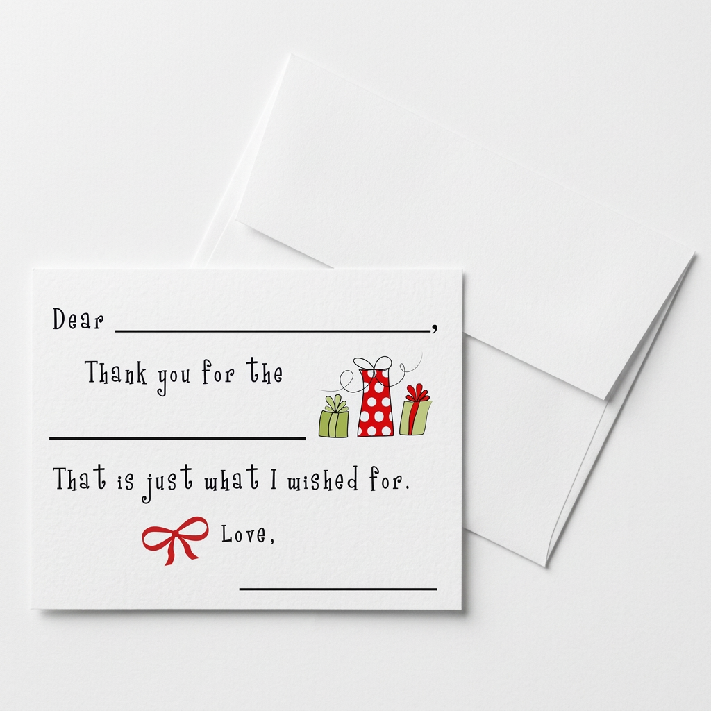 Flat Panel 1029 Fill In Presents Thank You