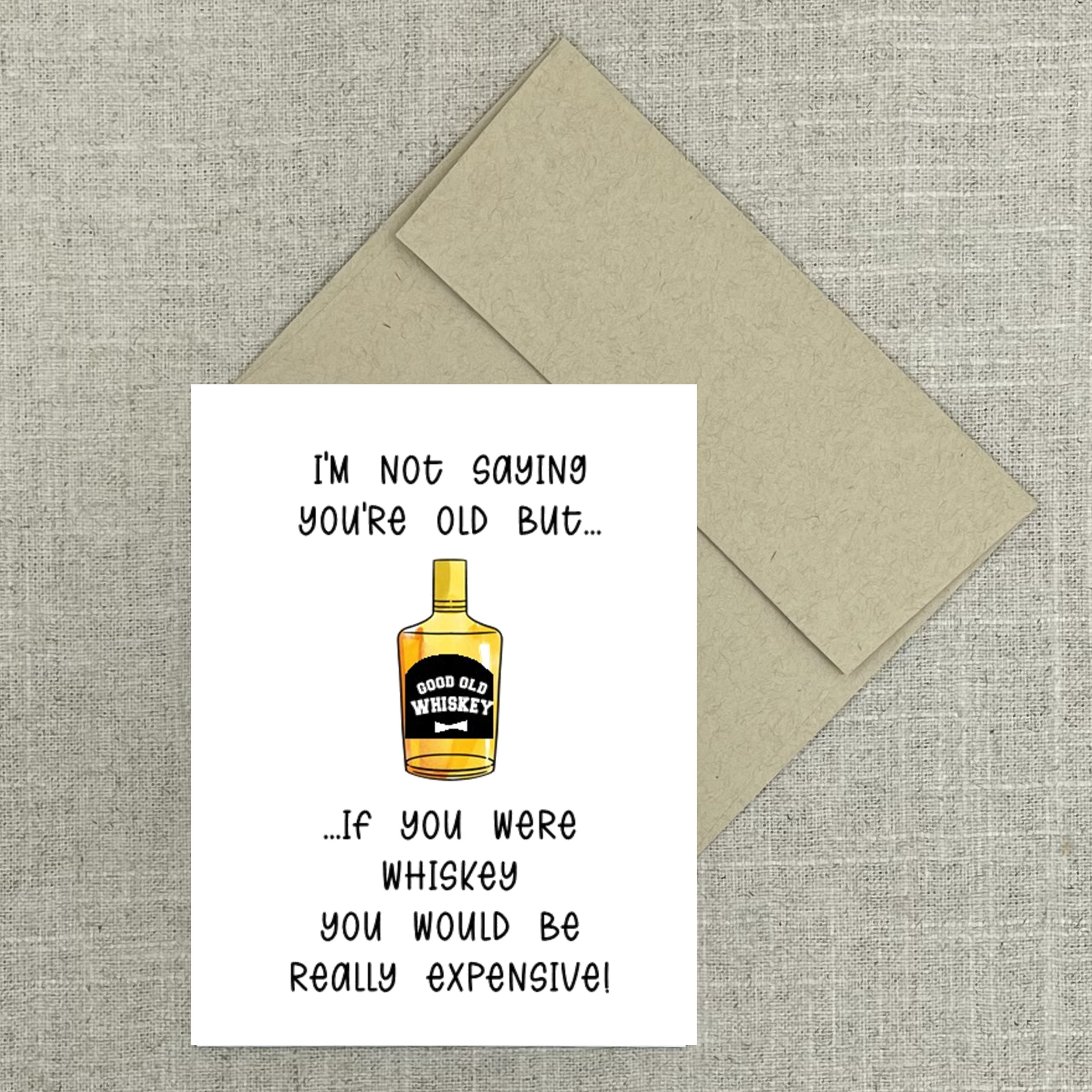 Greeting Card 2556 Whiskey Birthday