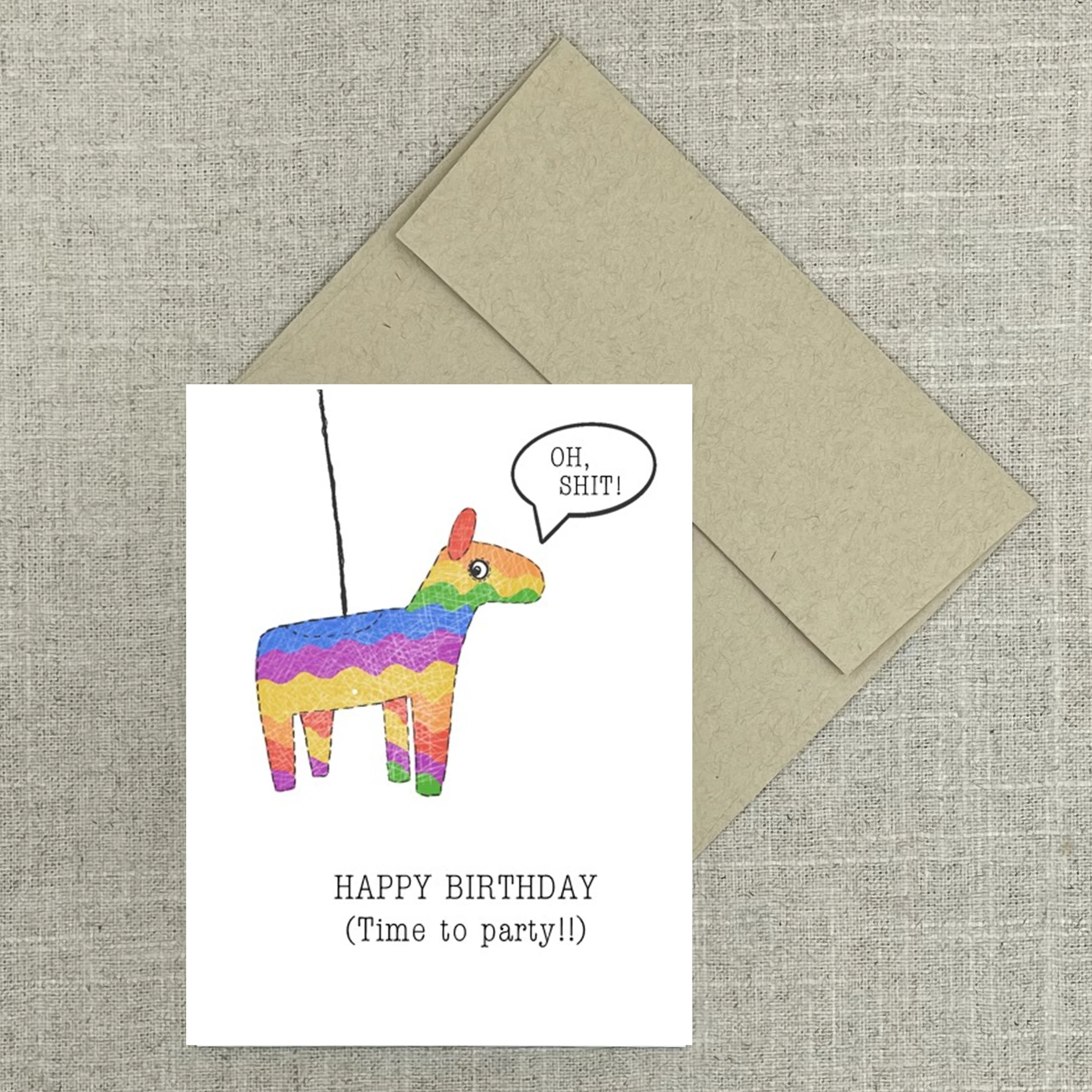 Greeting Card 7835 Pinata Time HB