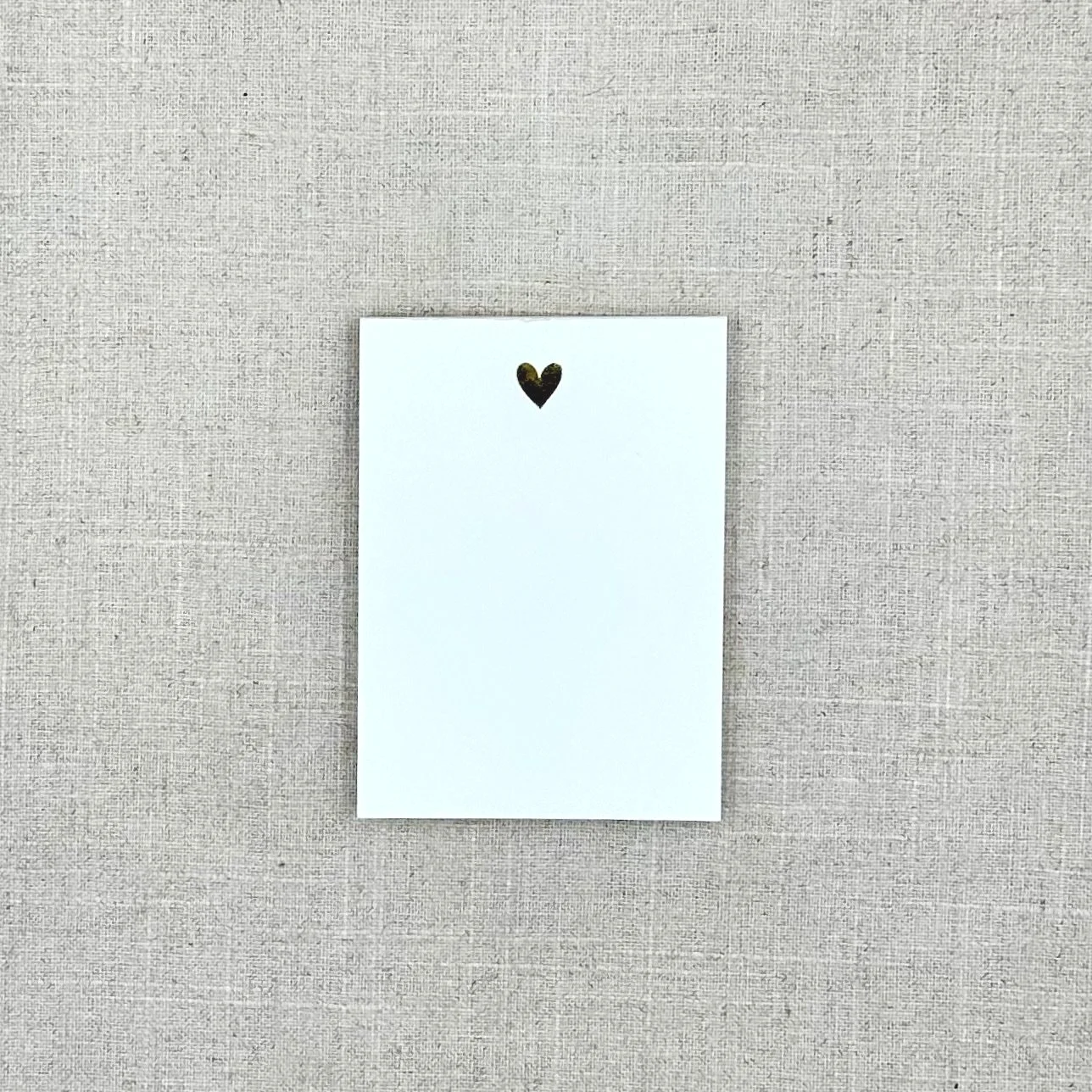 Note Pad 3568 Medium Heart Gold Pad