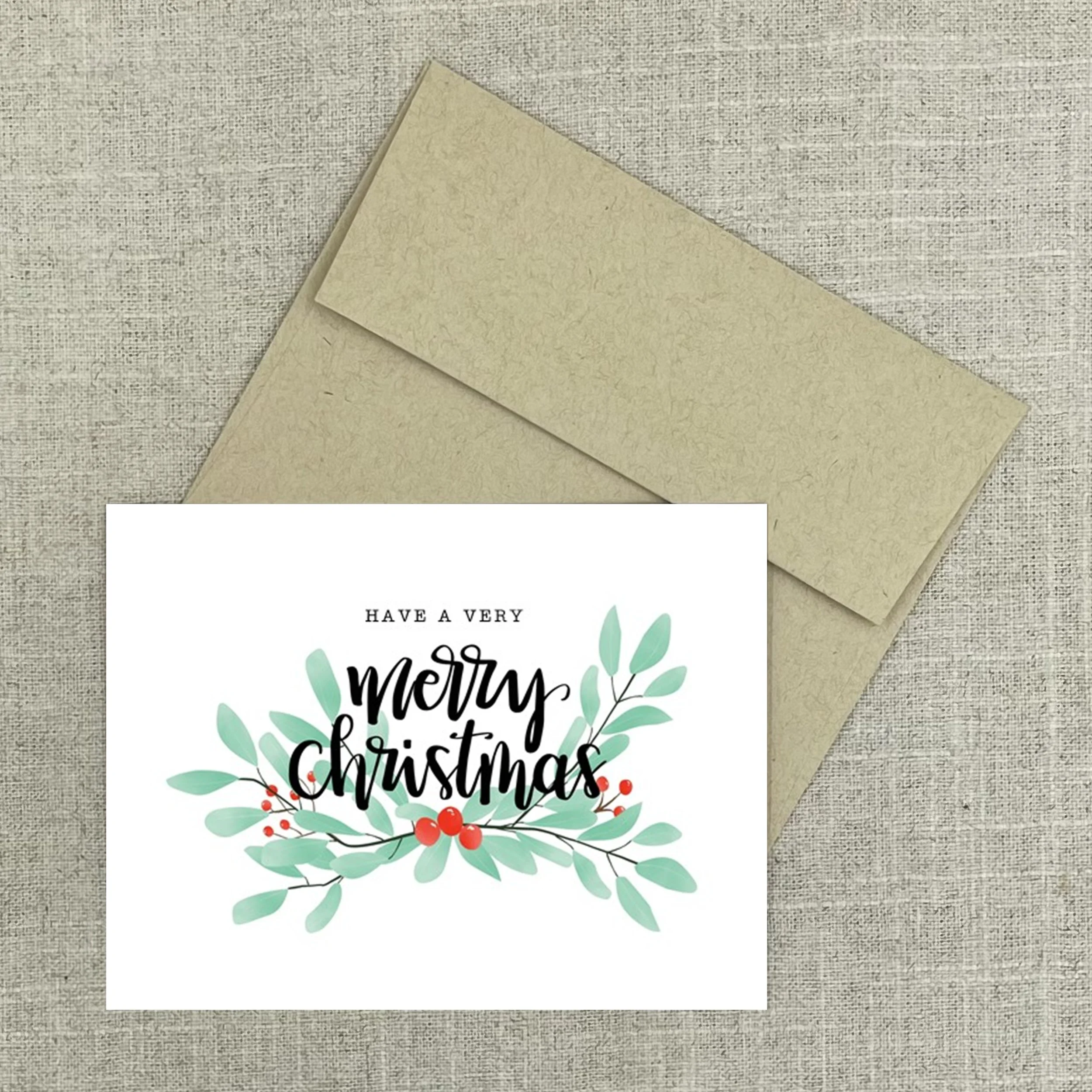 Greeting Card 2338 Merry Christmas Spray