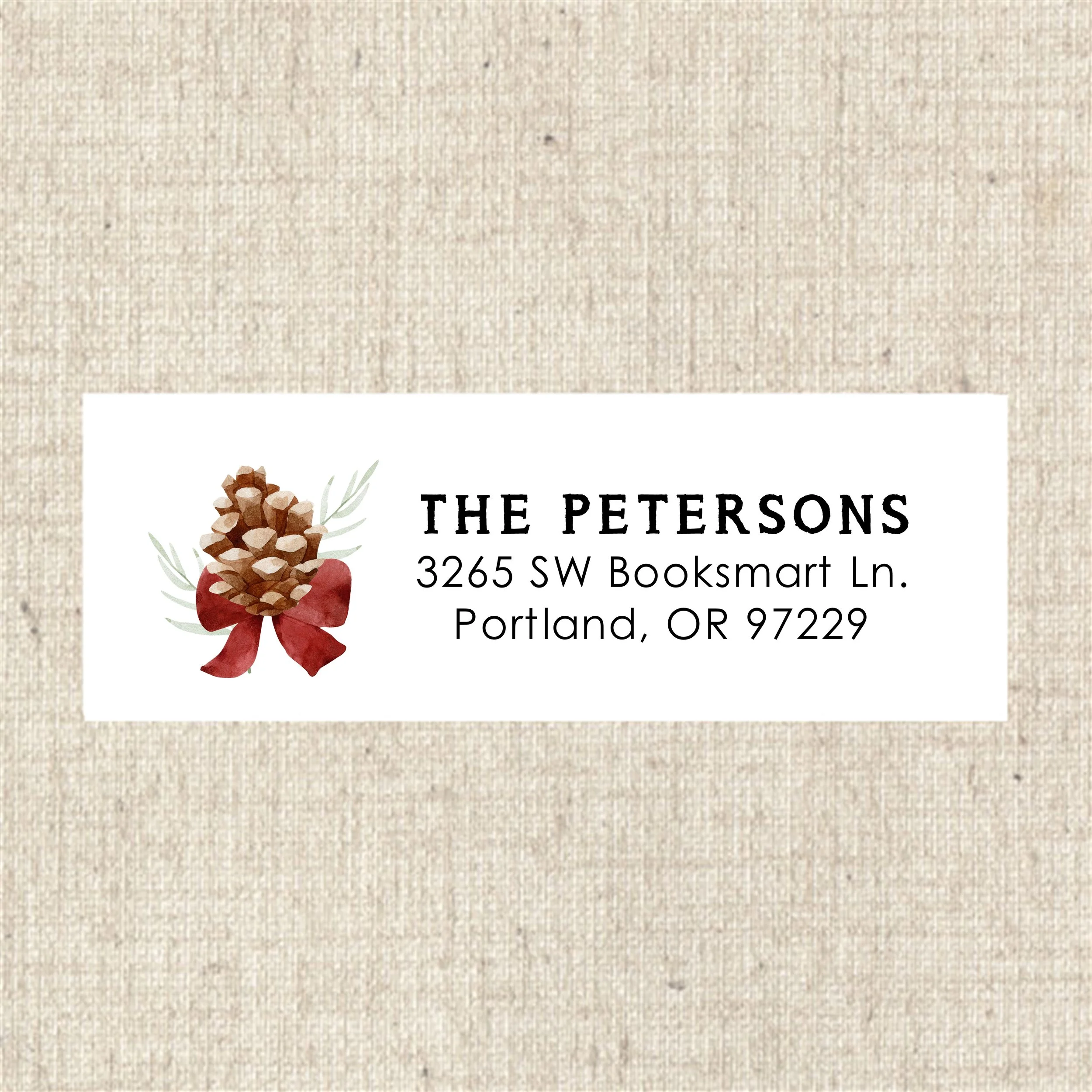 Label 5237 Pine Cone