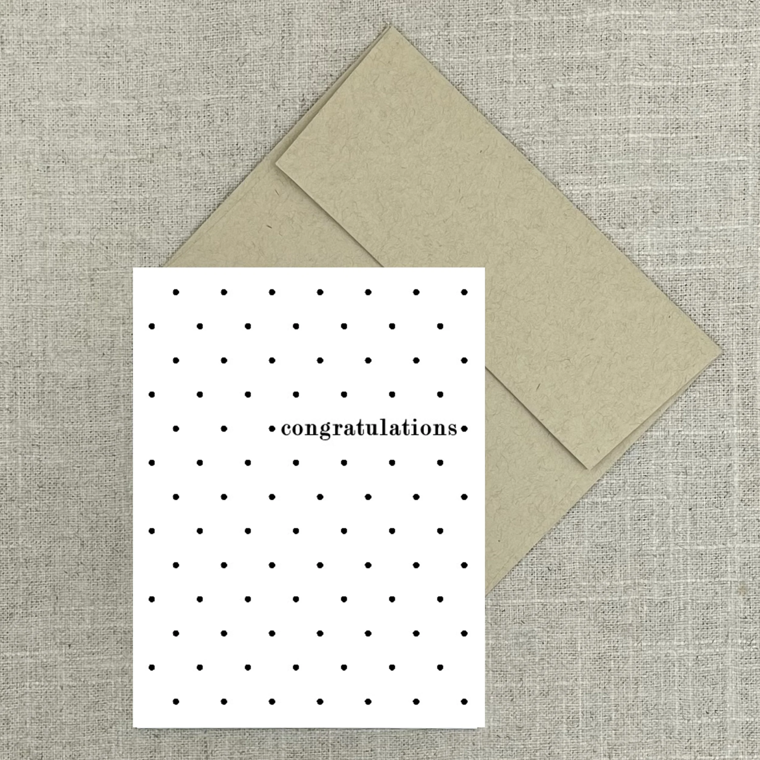 Greeting Card 7550 Congratulations Dots